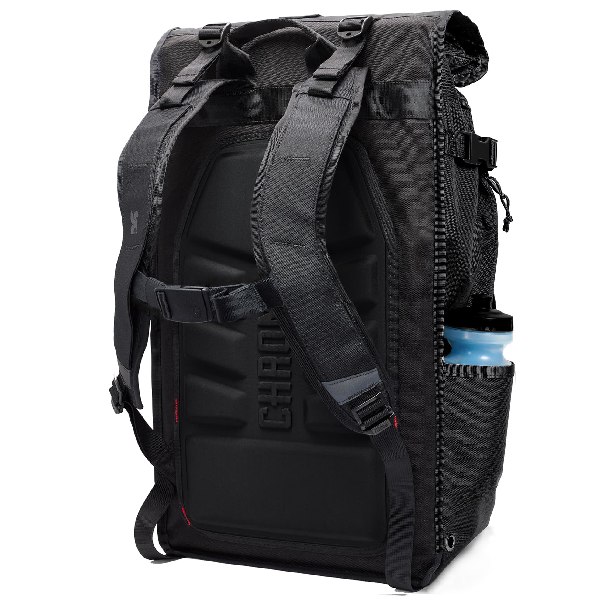 Back of the Barrage backpack 34L in black #color_black