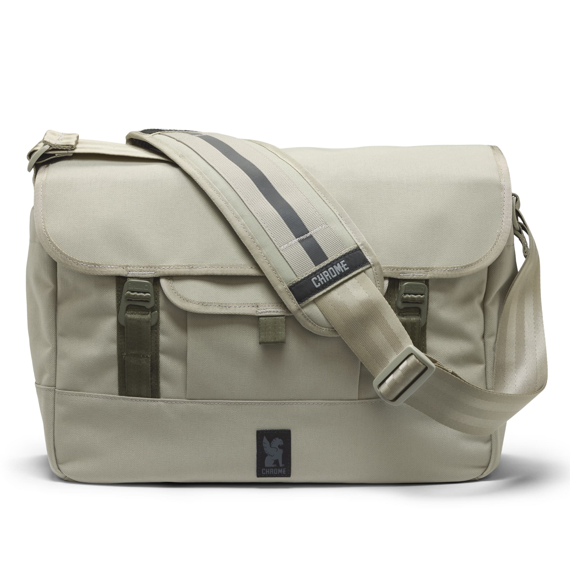 Midtown Messenger in Sage full front view #color_sage