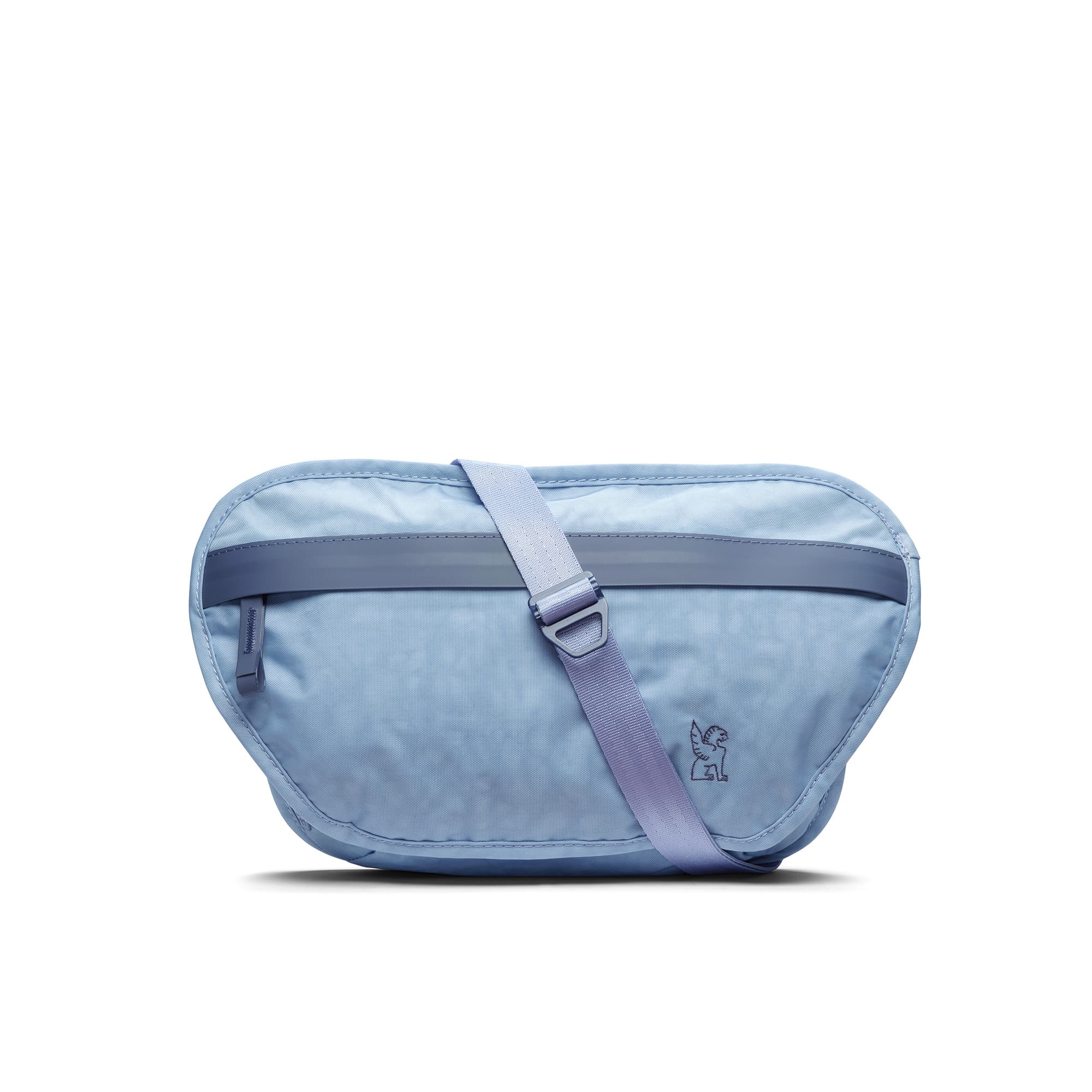 The front of the Sodo sling in light blue #color_ice shadow