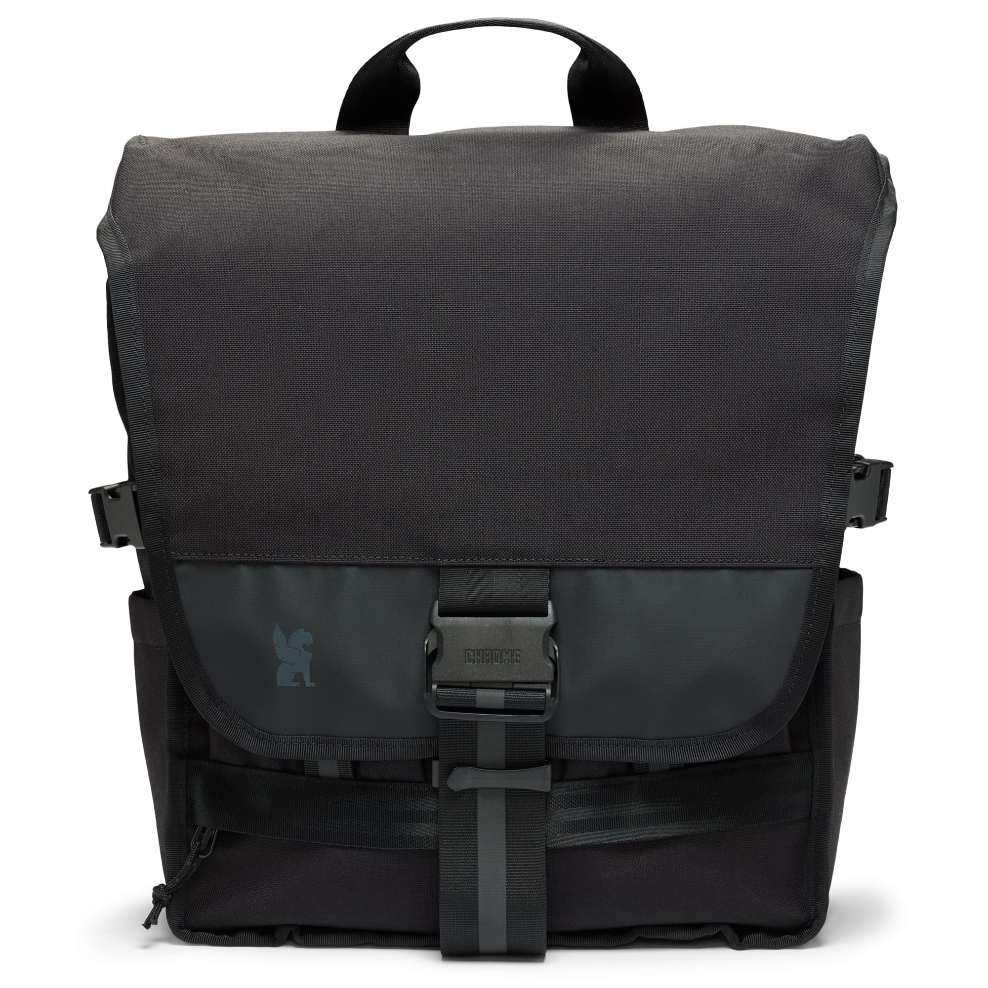 Front of the Warsaw 30L pack in black #color_black