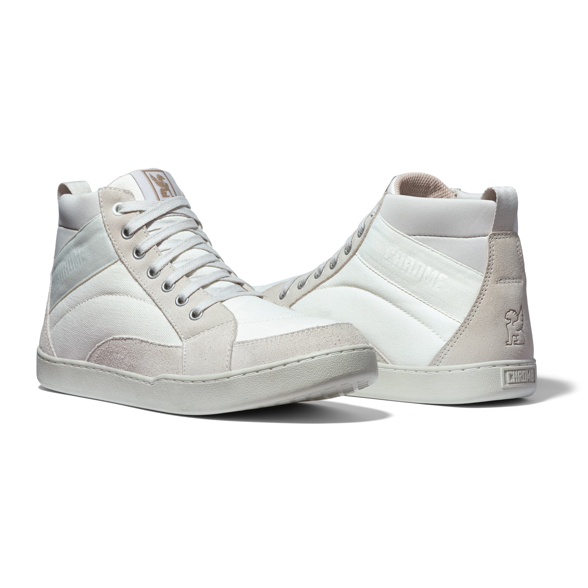 Side by side of the Foster high top in cloud white #color_cloud