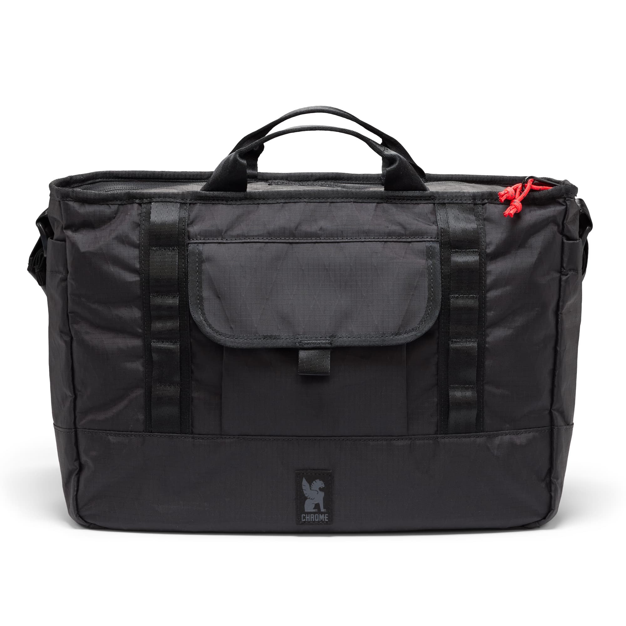 Front of the Midtown 20L Messenger in black #color_black x