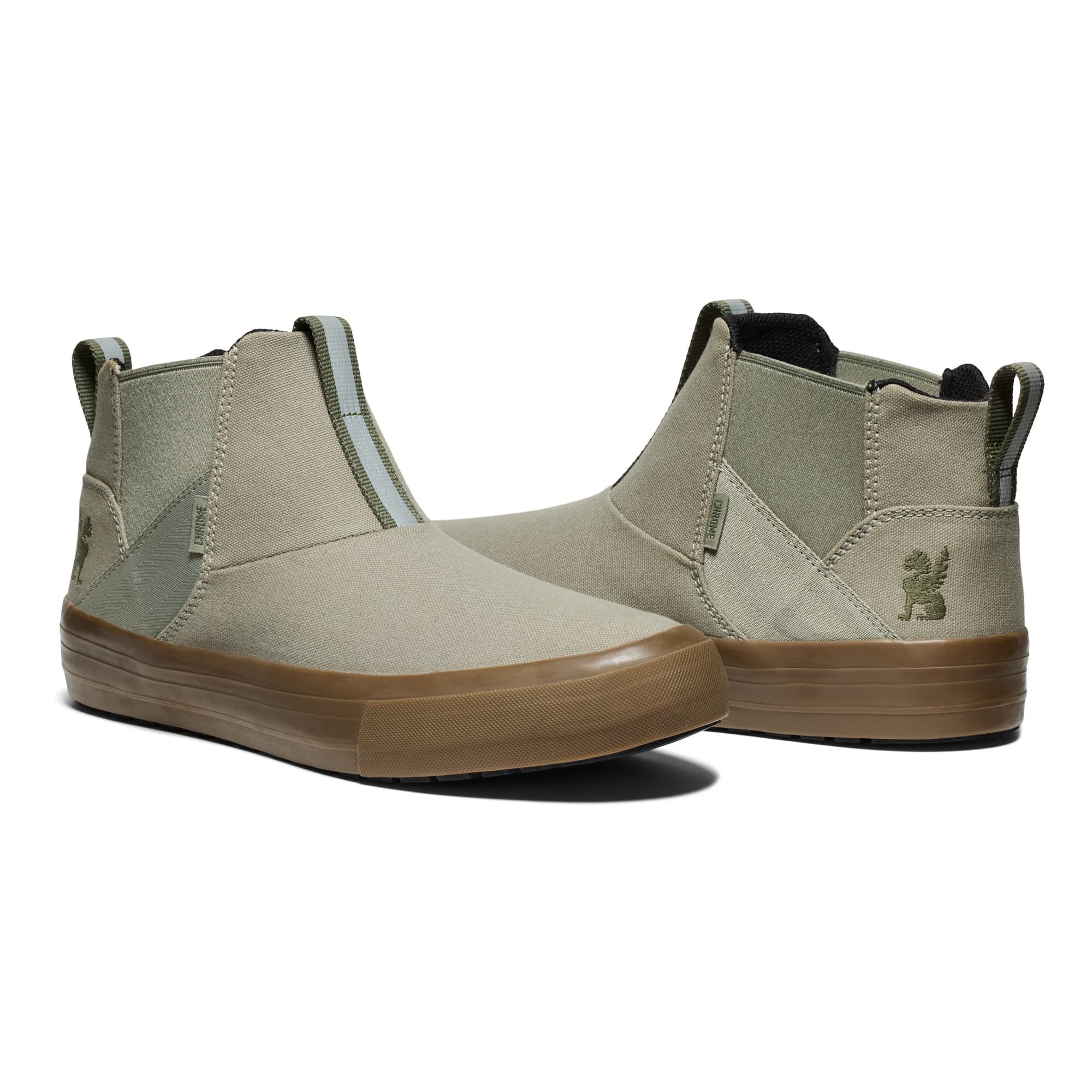 The Boyer Boot in Sage front and back #color_sage / gum