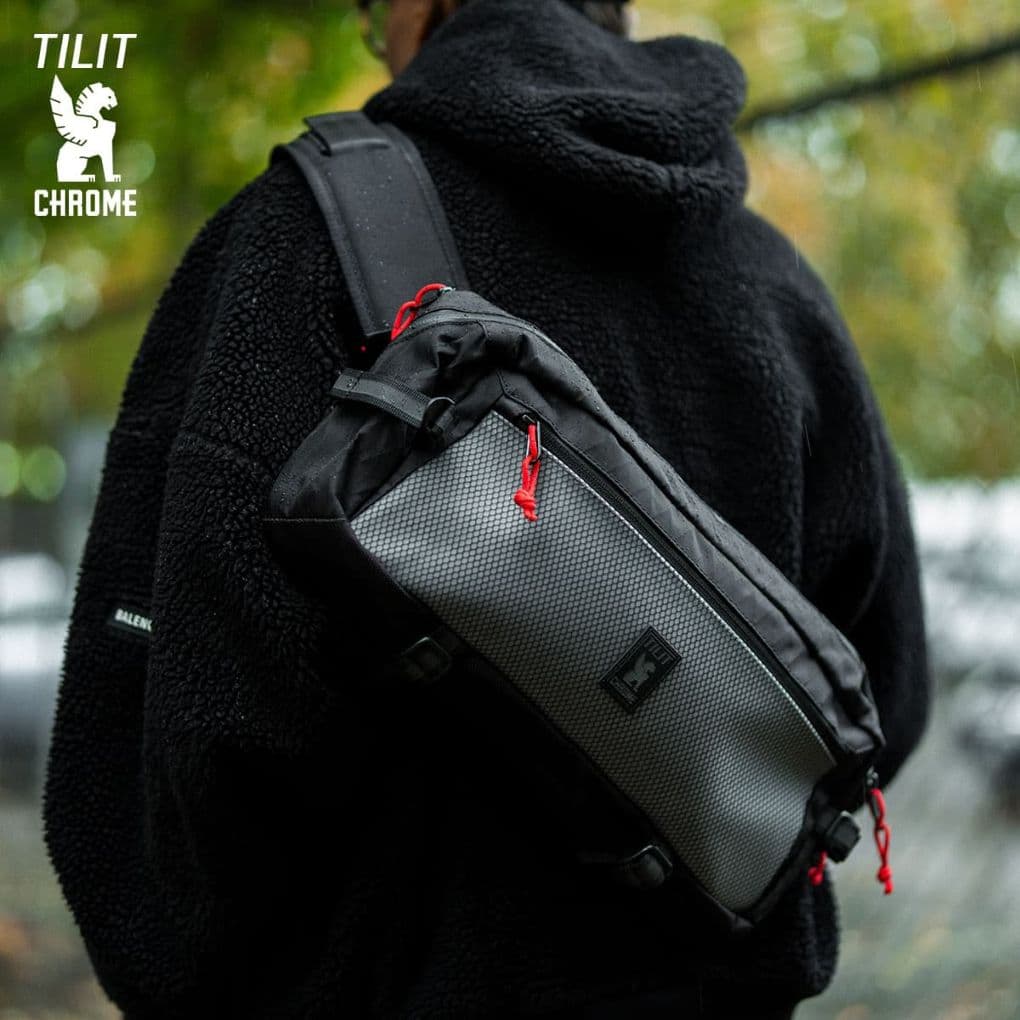 The Chrome x TILIT Chef Kadet Sling on a Chef