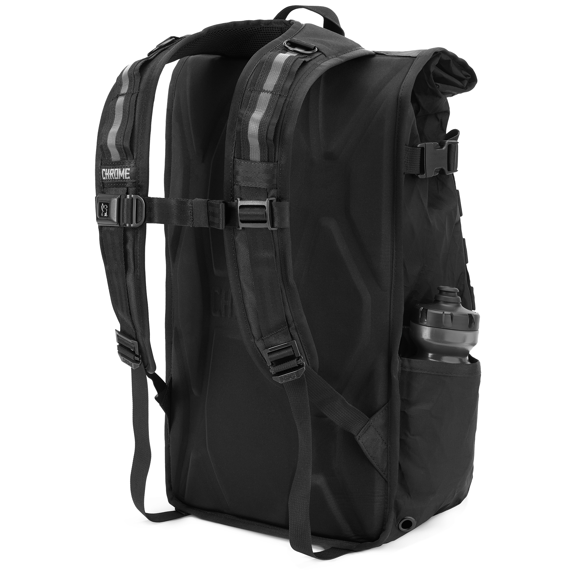 Barrage Cargo Backpack in 22X fabric straps view #color_blckchrm