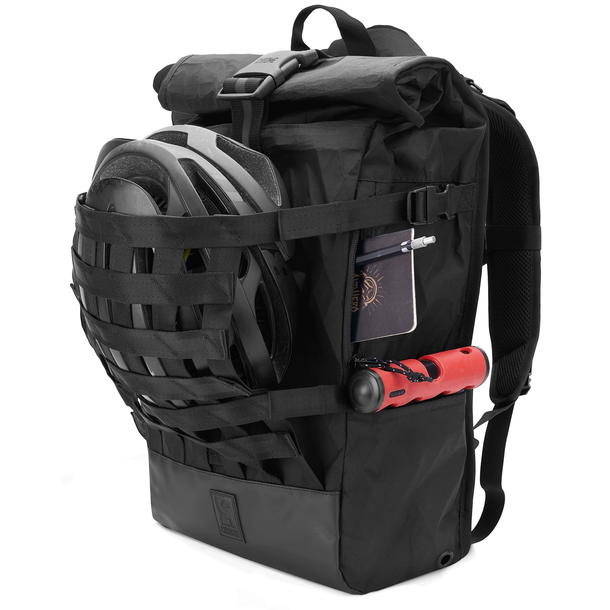 Barrage Cargo Backpack in 22X fabric net view  #color_blckchrm