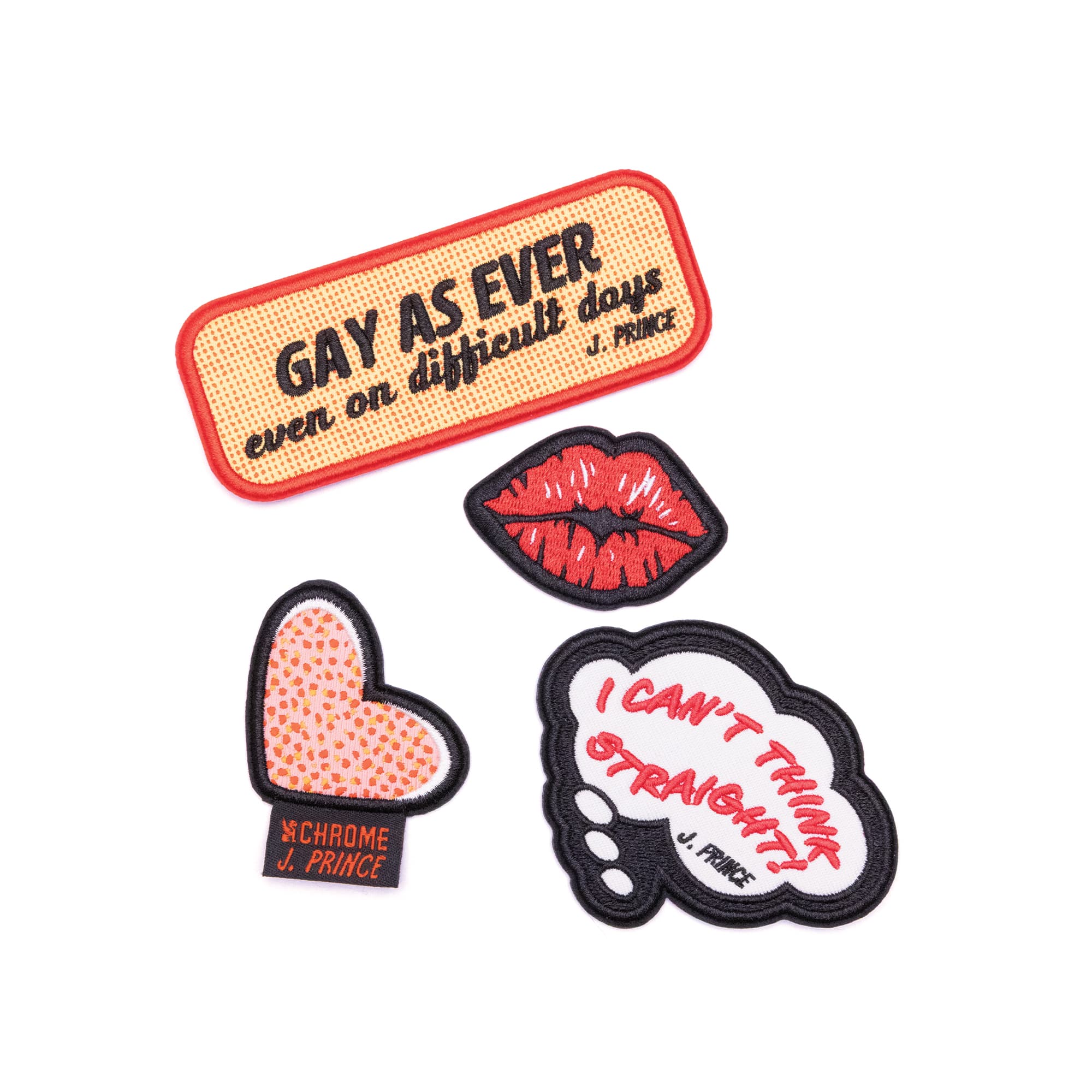 Chrome x J Prince Pride Patch Pack of 4