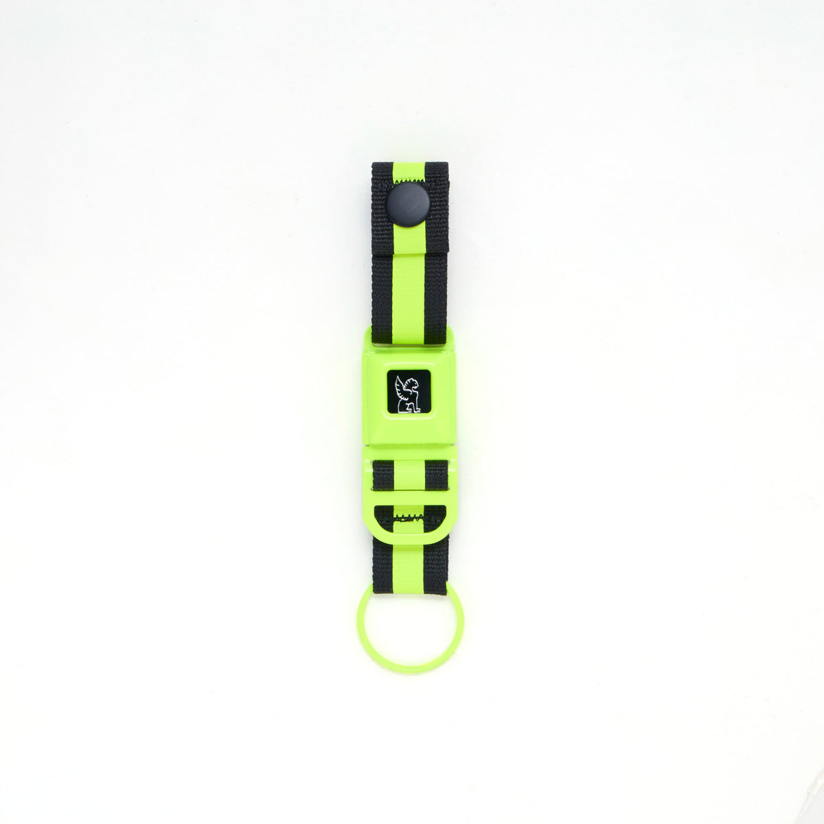 Mini Buckle Keychain in Neon Yellow #color_neon yellow