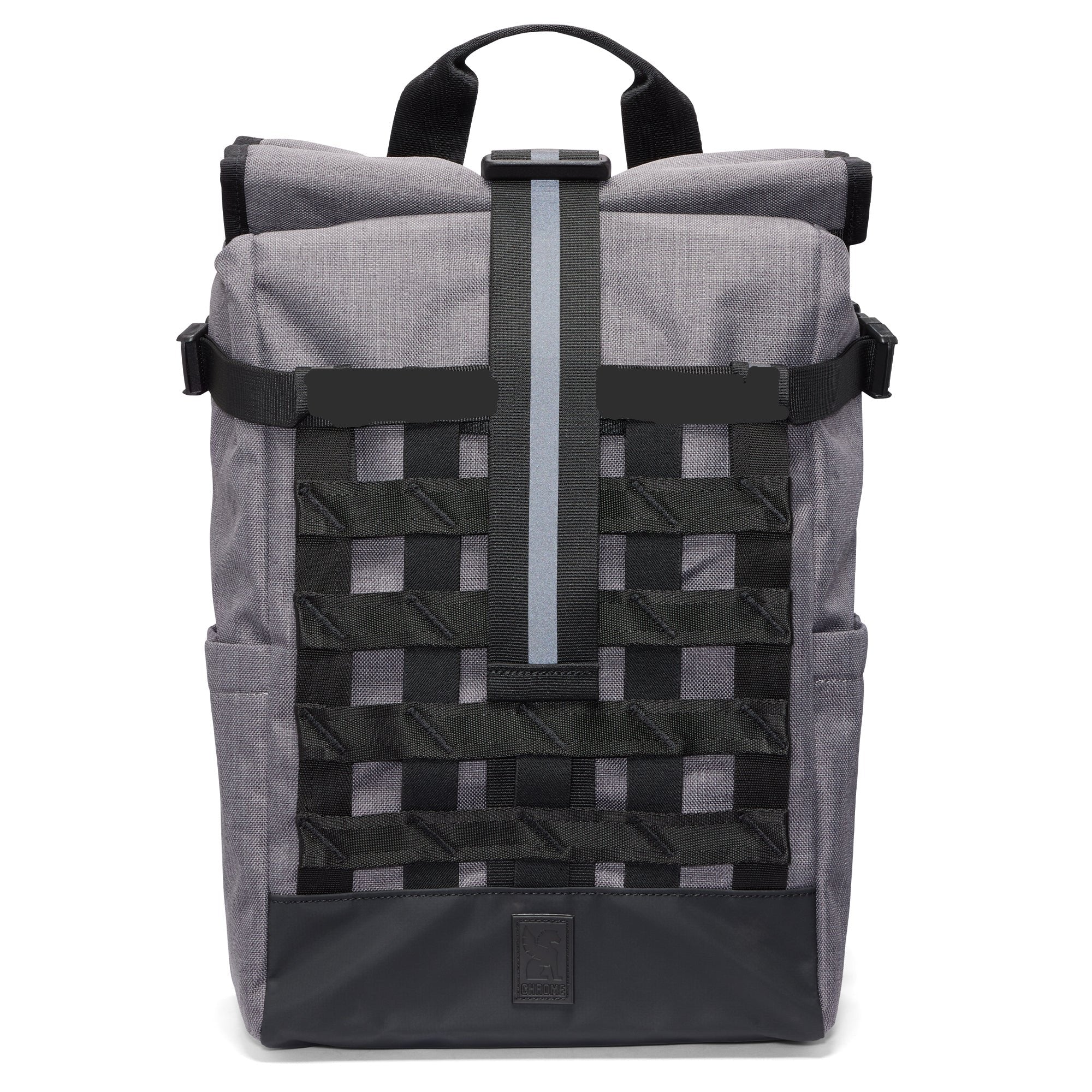 Full front of the Barrage 18L in grey #color_castlerock twill