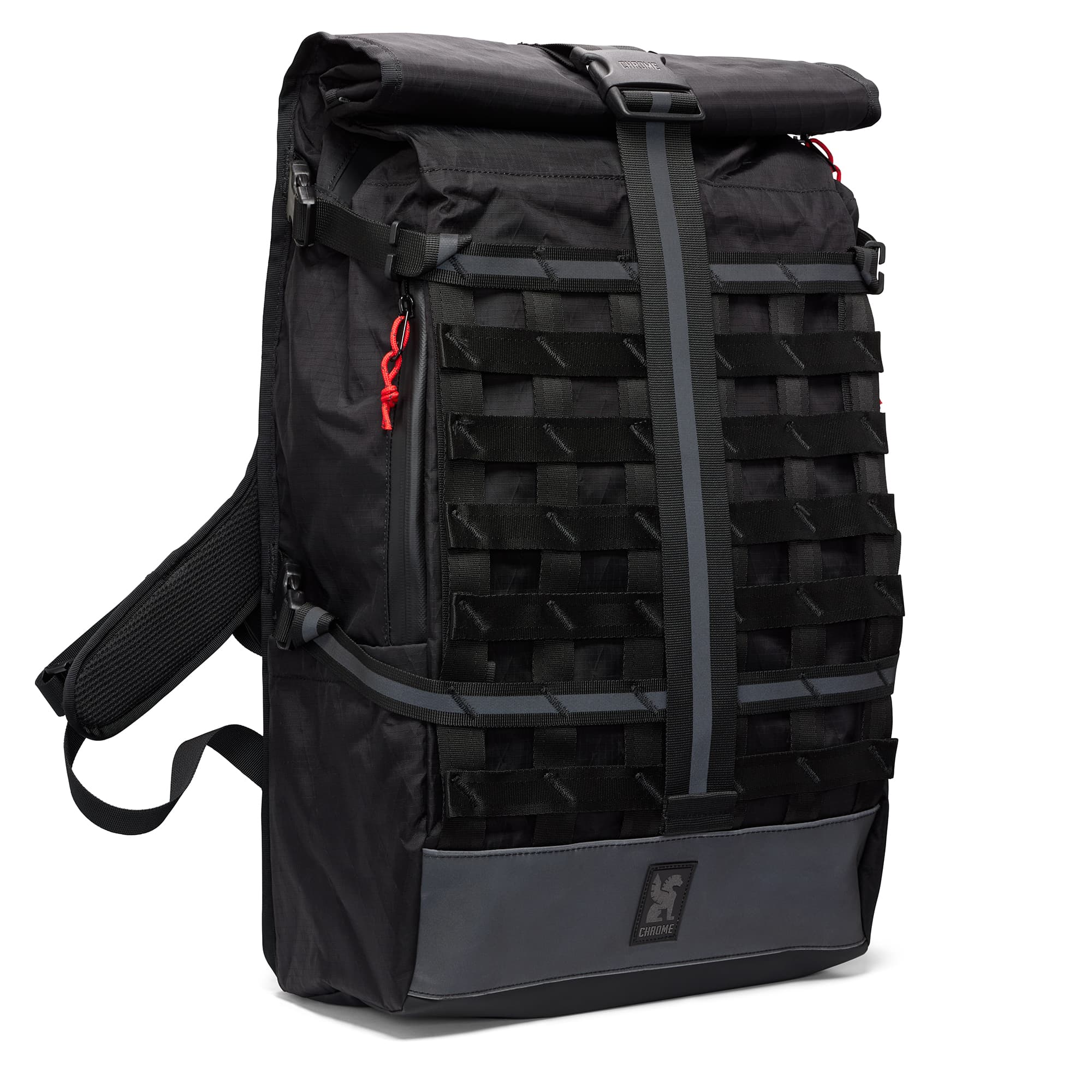 Barrage backpack 34L in reflective black #color_black xrf