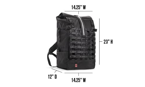 Measurements of the Barrage Pro Backpack