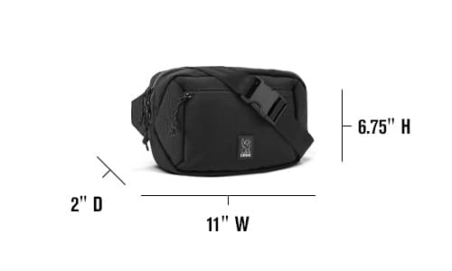 Ziptop Waistpack measurements image