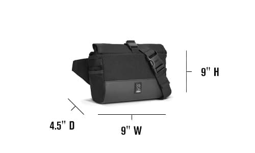 Doubletrack Handlebar Bag measurements