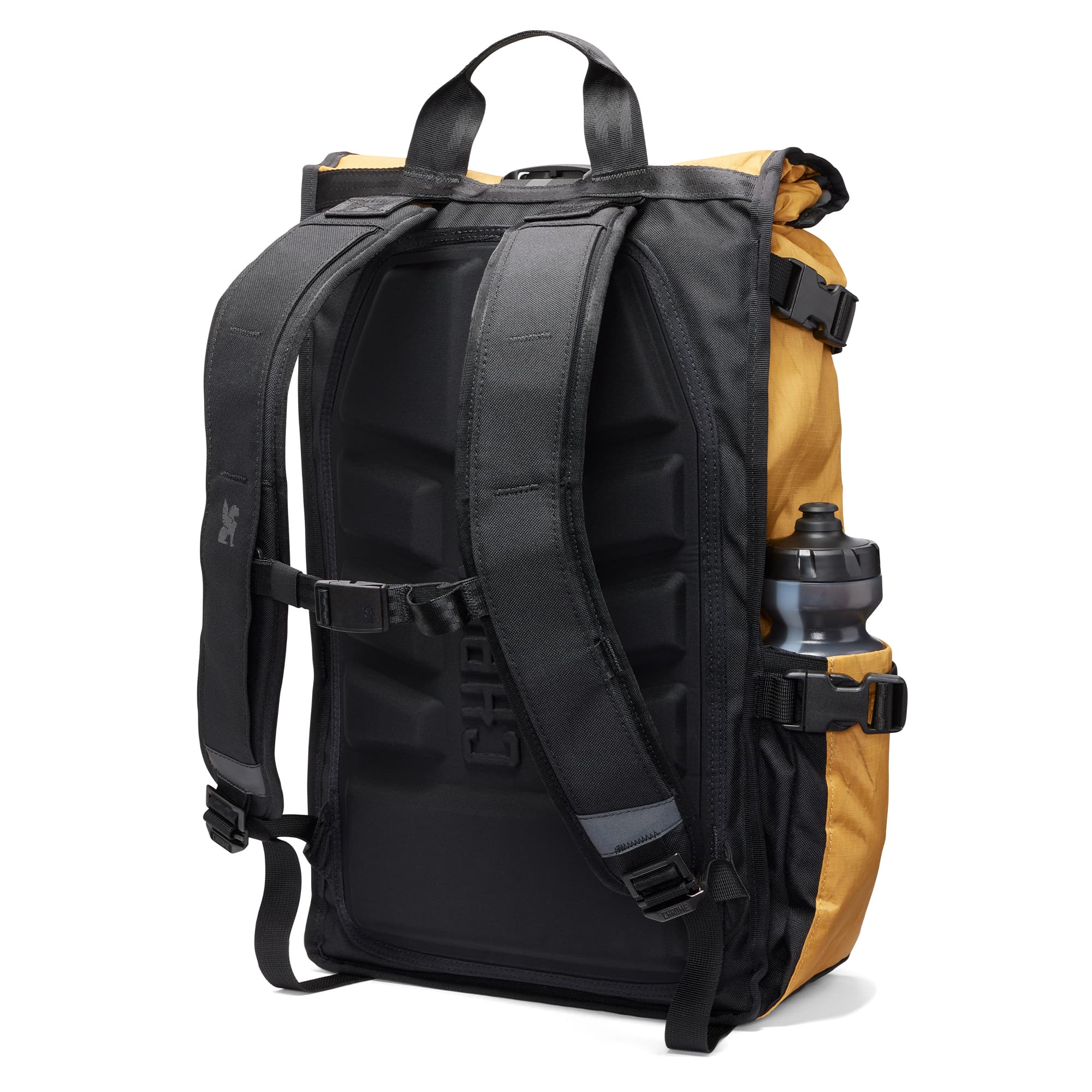 22L Barrage Backpack in amber back view #color_amber x