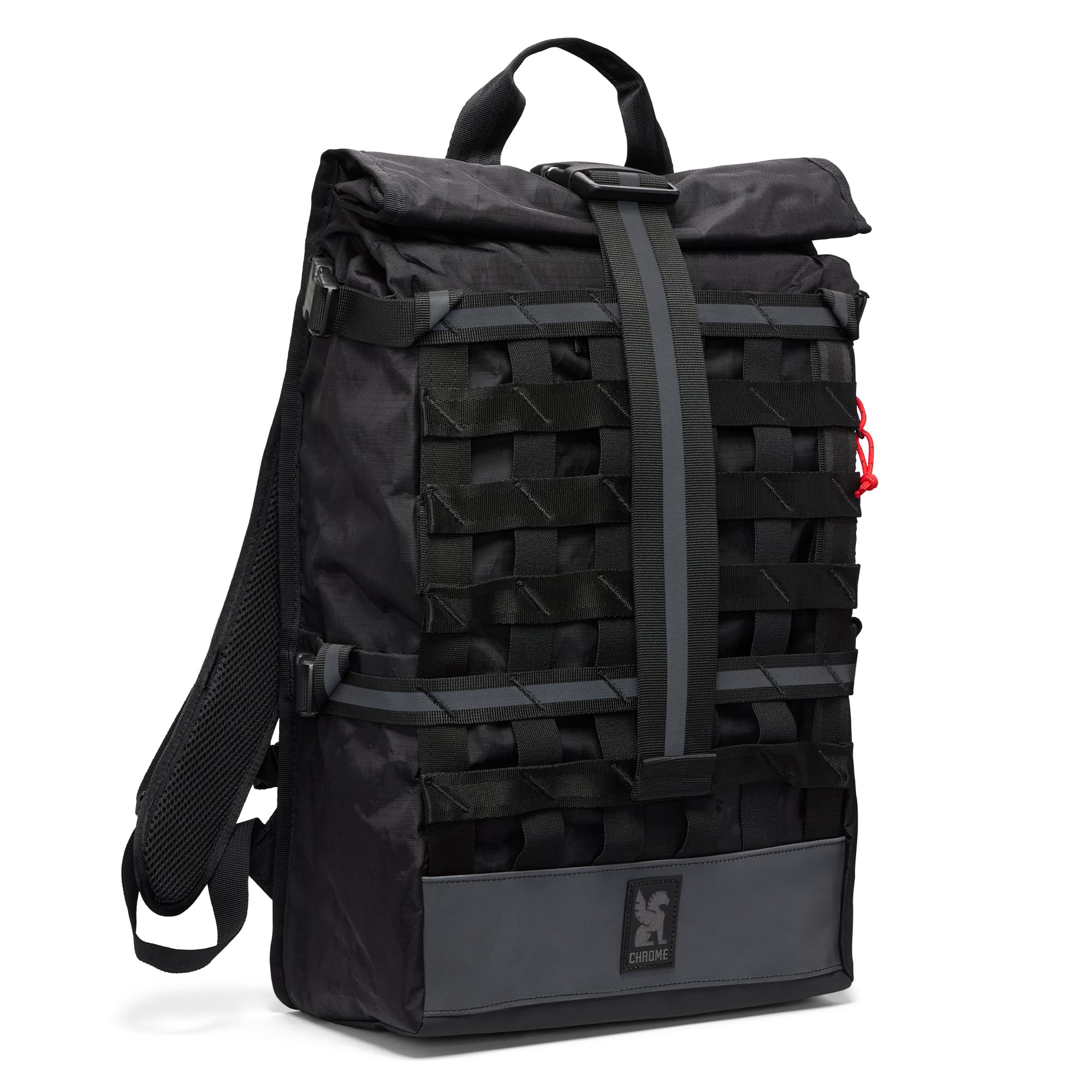 Barrage backpack 22L in reflective black #color_black xrf