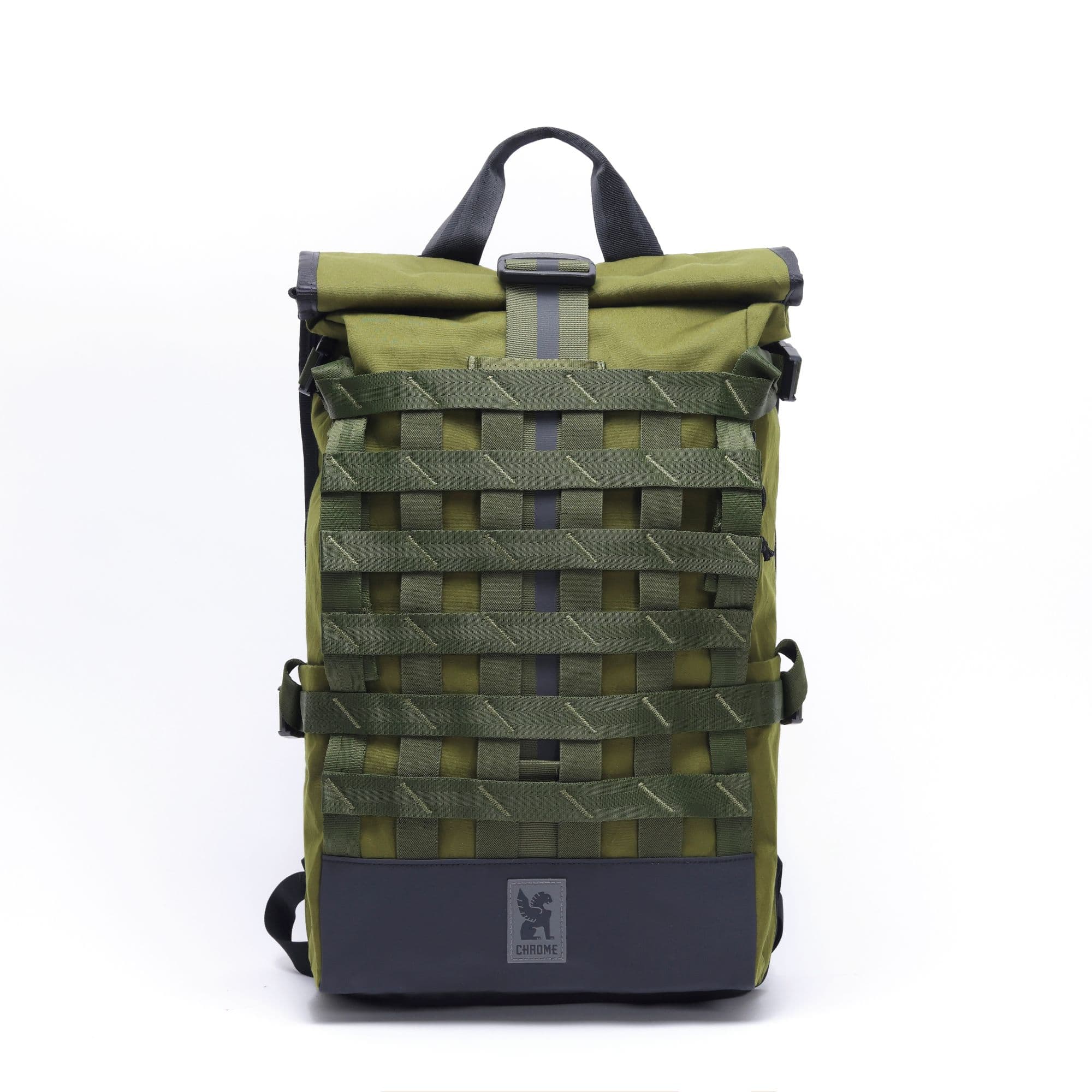 The full front of the Barrage 22L in green #color_moss x
