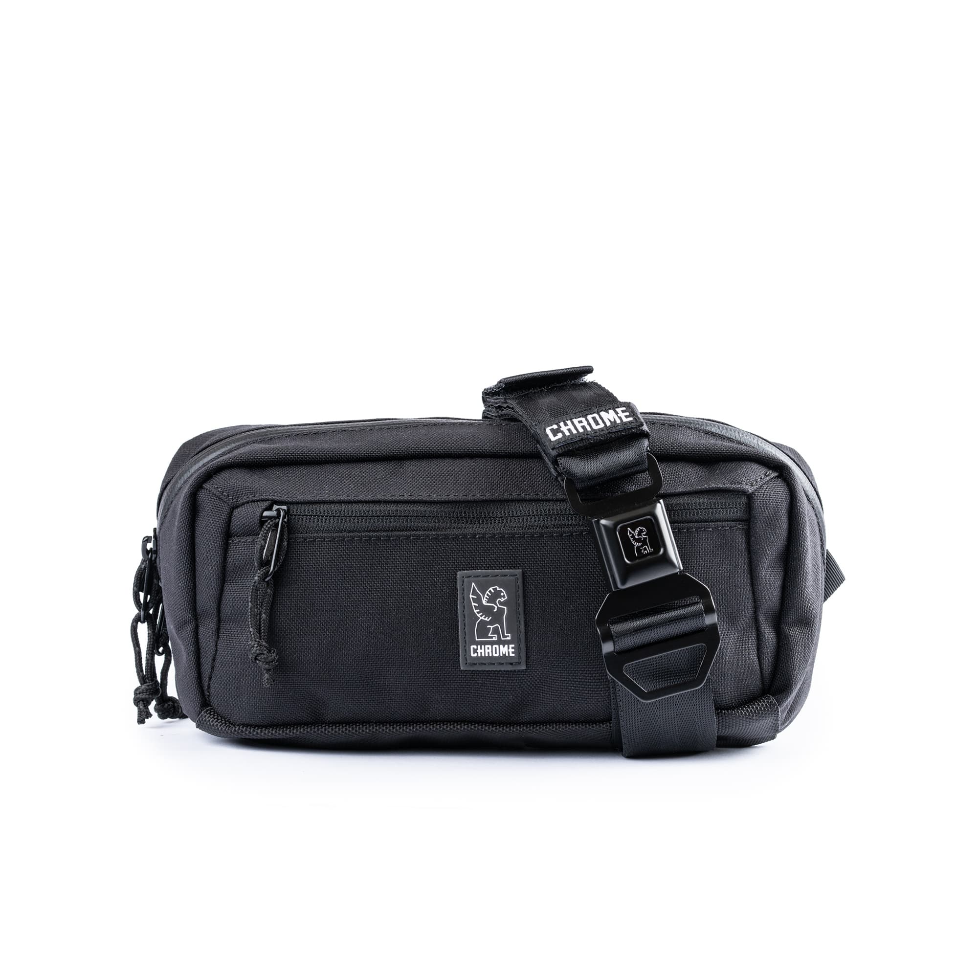 Full front of the new Micro Kadet crossbody in black #color_black