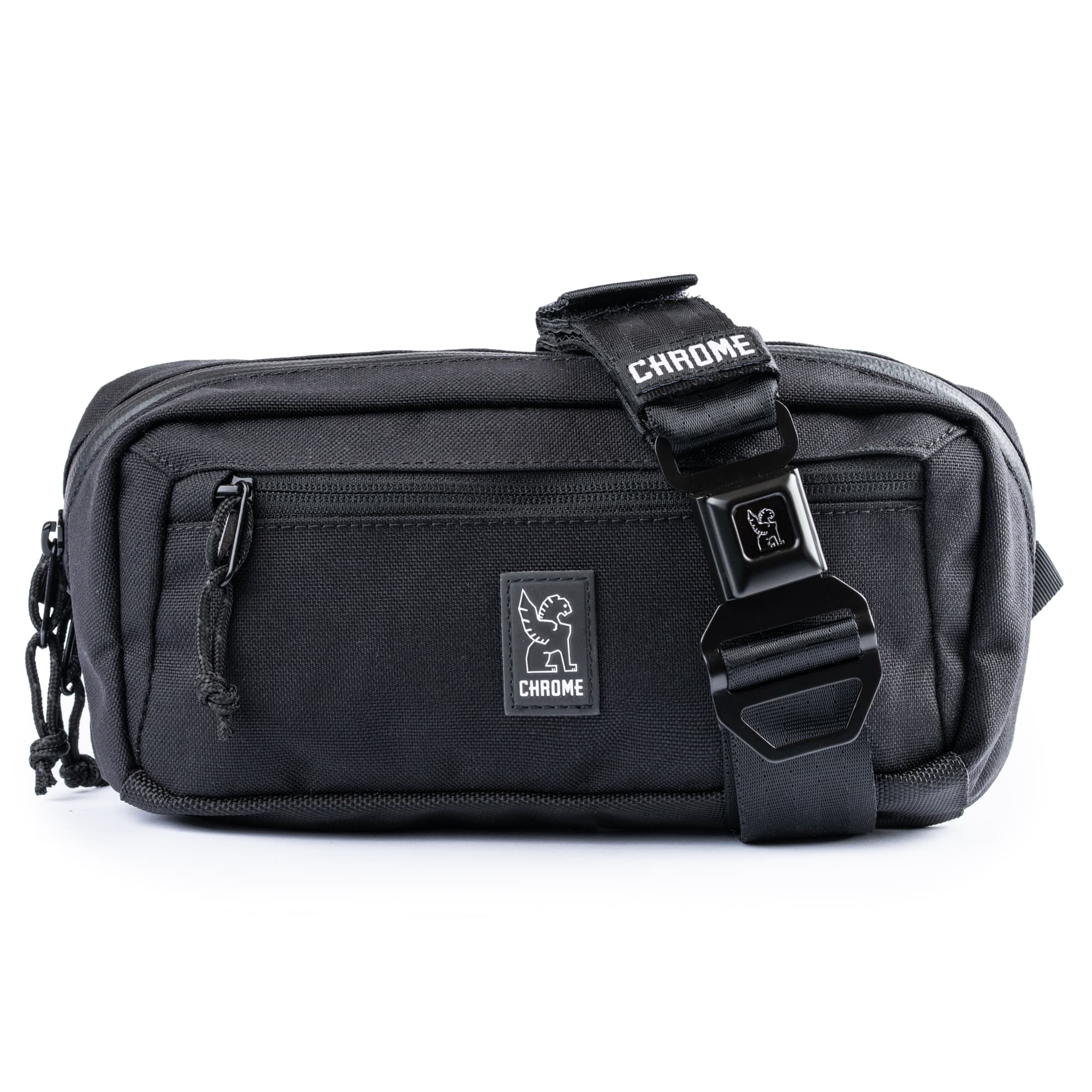 Full front of the new Micro Kadet crossbody in black #color_black