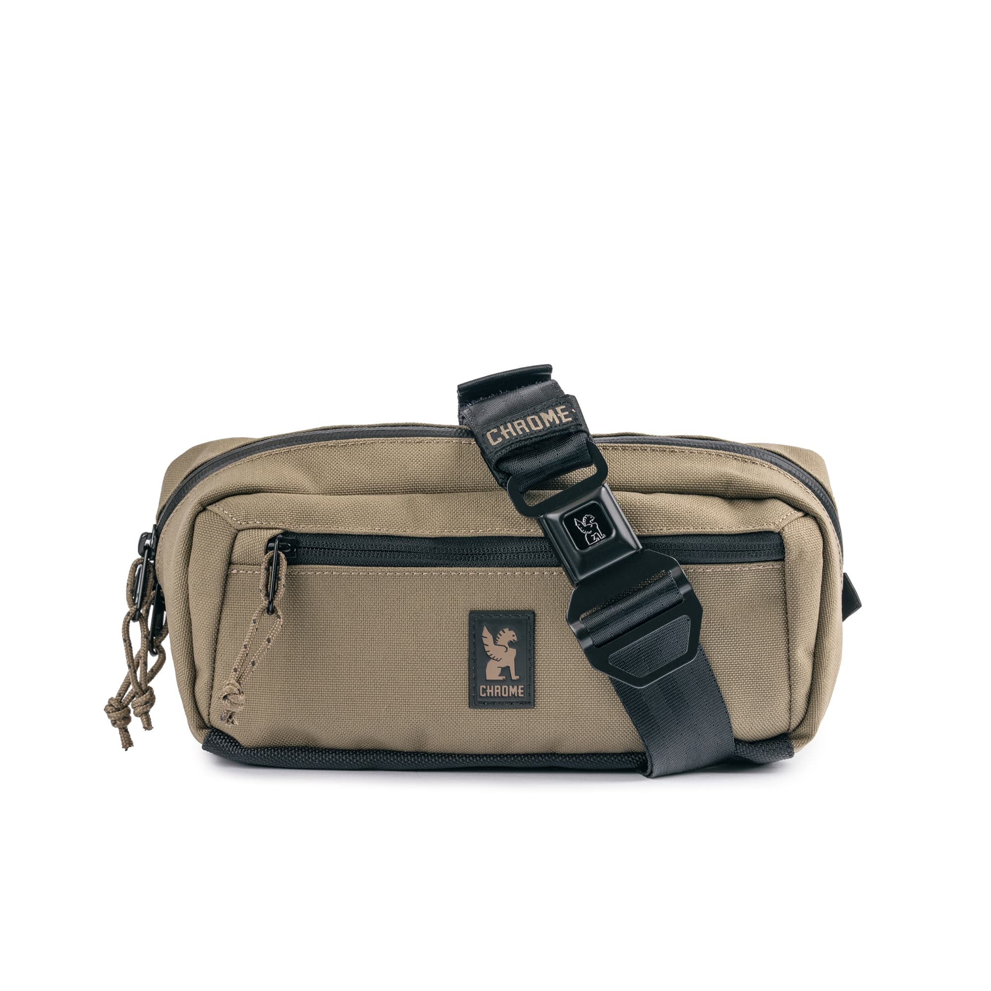 Full front of the new Micro Kadet crossbody in Coyote brown 
