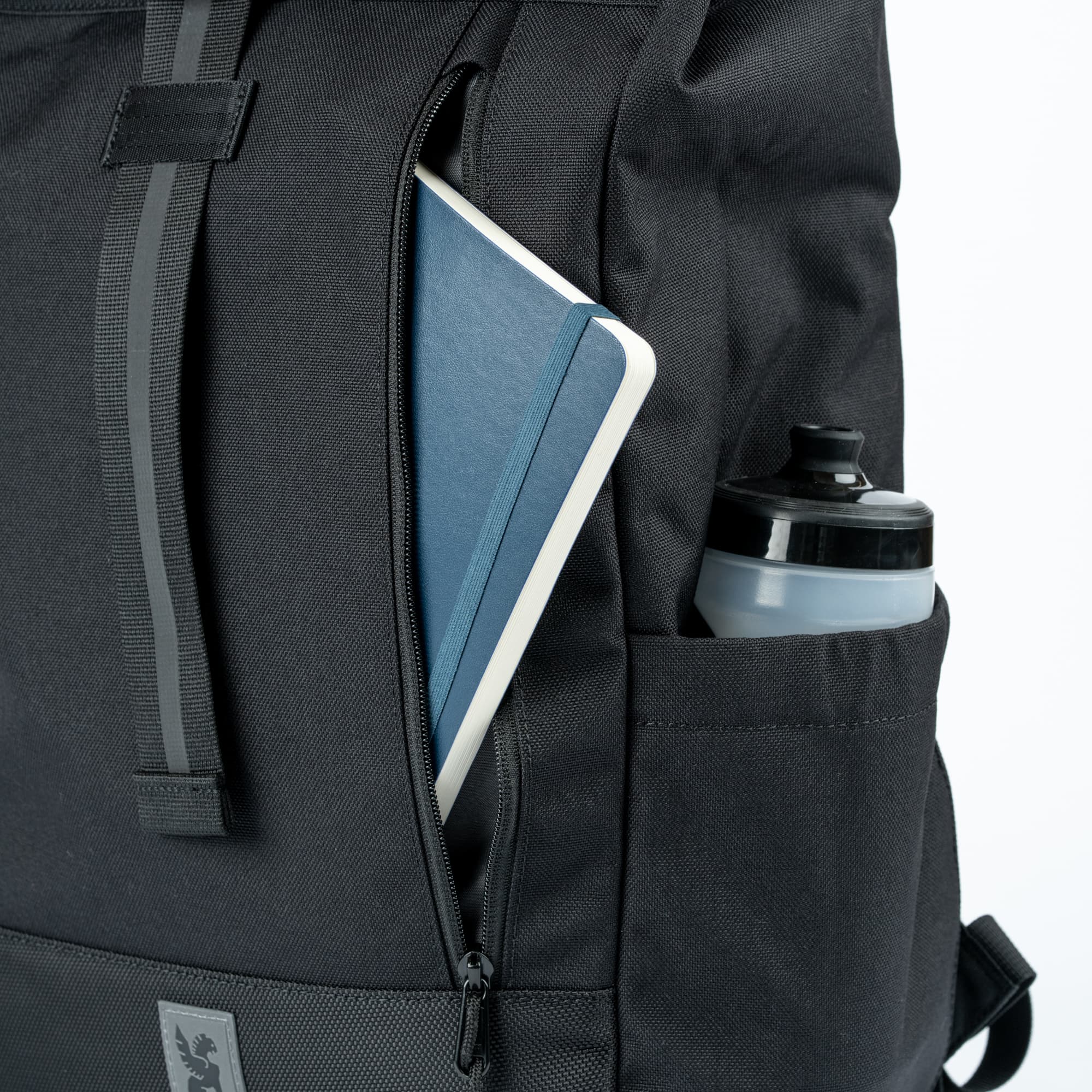 External side zip pocket helps keep essentials handy