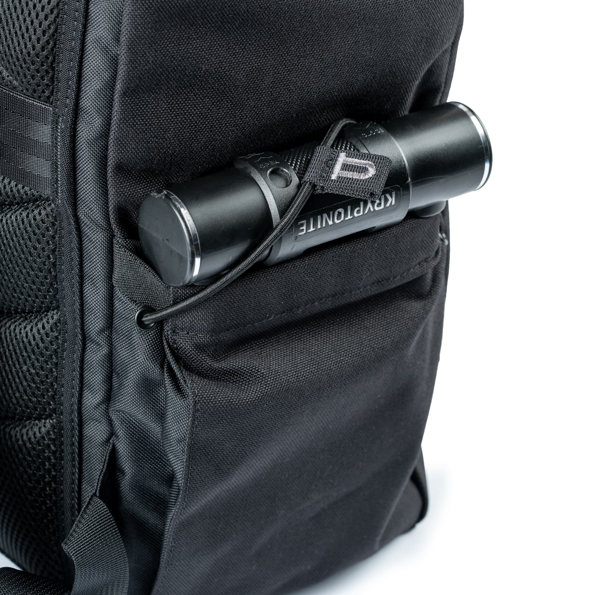 U-Lock holder on the new Initiate 26L Pack has shock cord to keep the lock secure