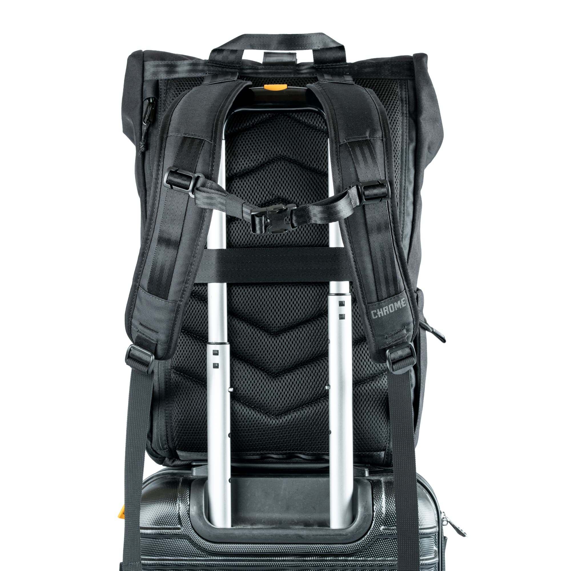 The Initiate Pack has a luggage pass through on the back