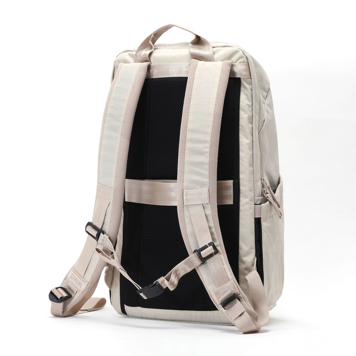The back and straps of the new Grocery 22L Pack in Chalk #color_chalk