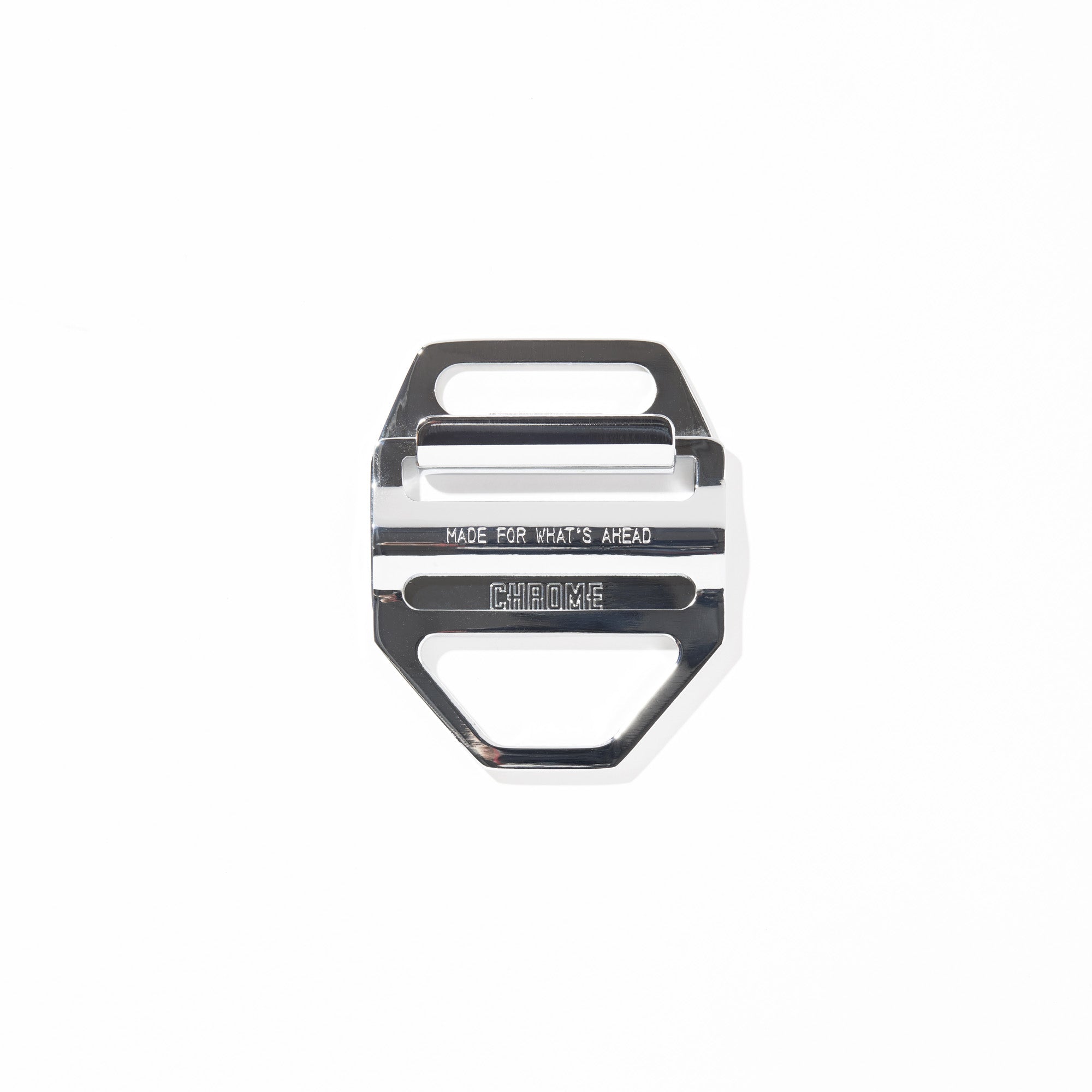 New large 2 inch swappable slider buckle in chrome #color_chrome