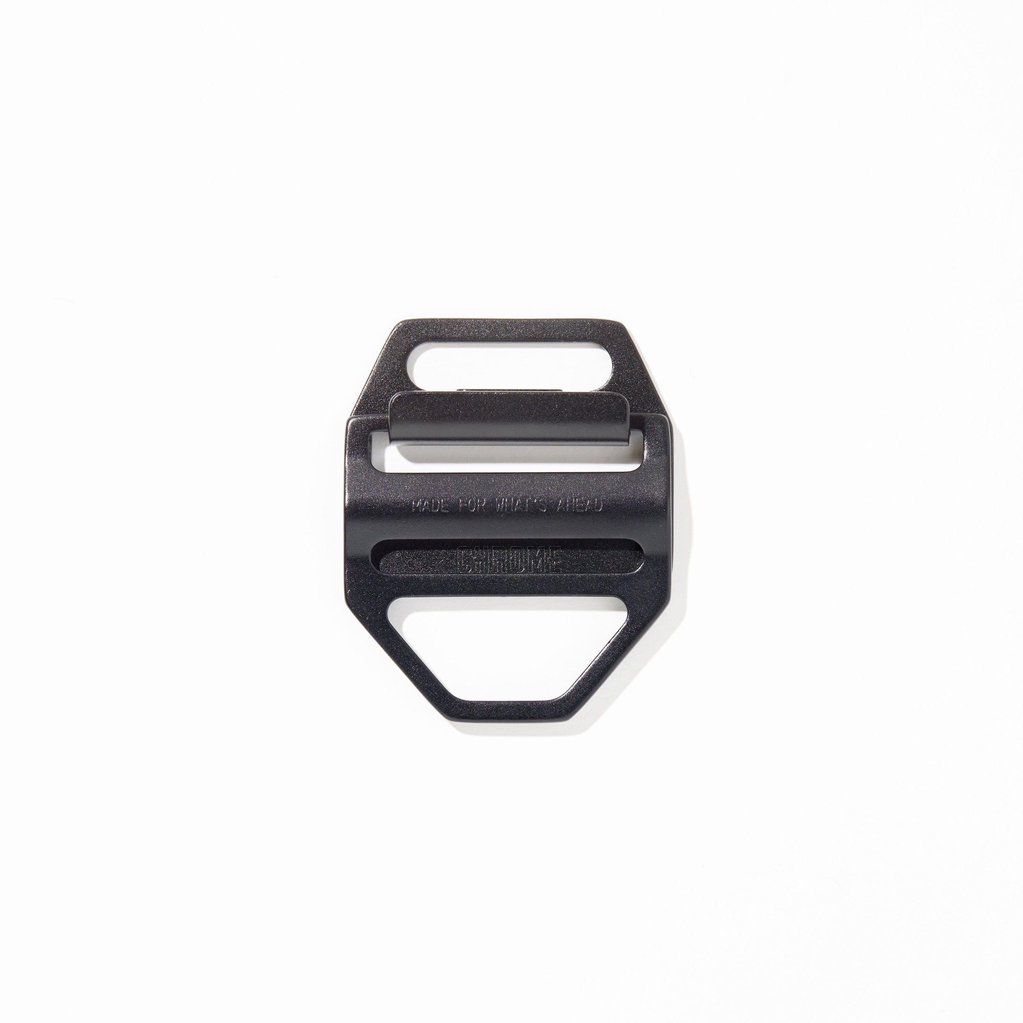 New large 2 inch swappable slider buckle in black #color_black