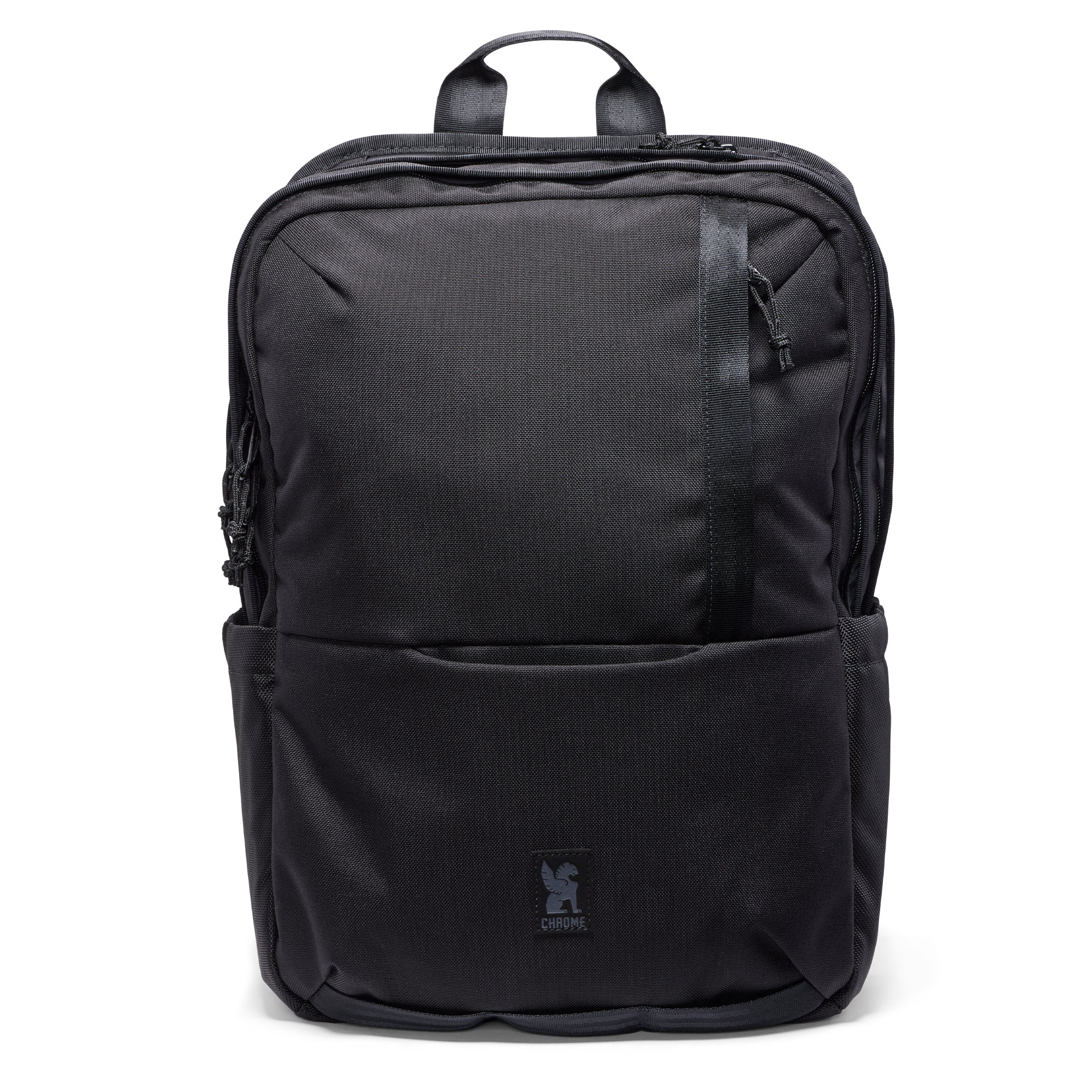 The Hawes Backpack in black full on front view #color_black