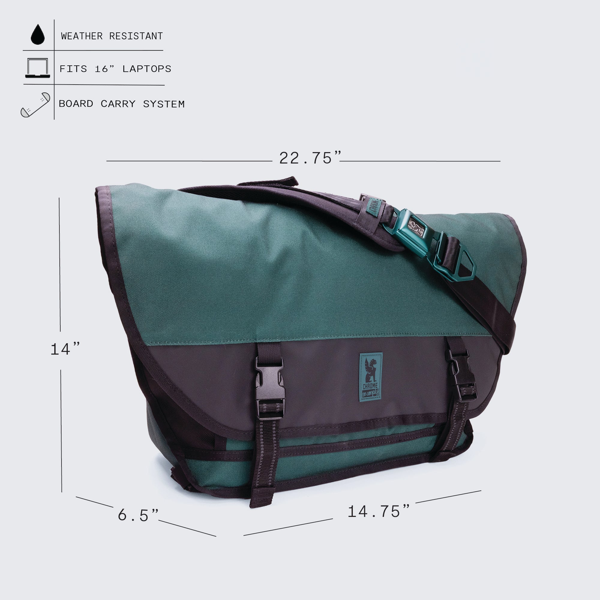 Chrome x No-Comply Citizen 24L Skate Messenger