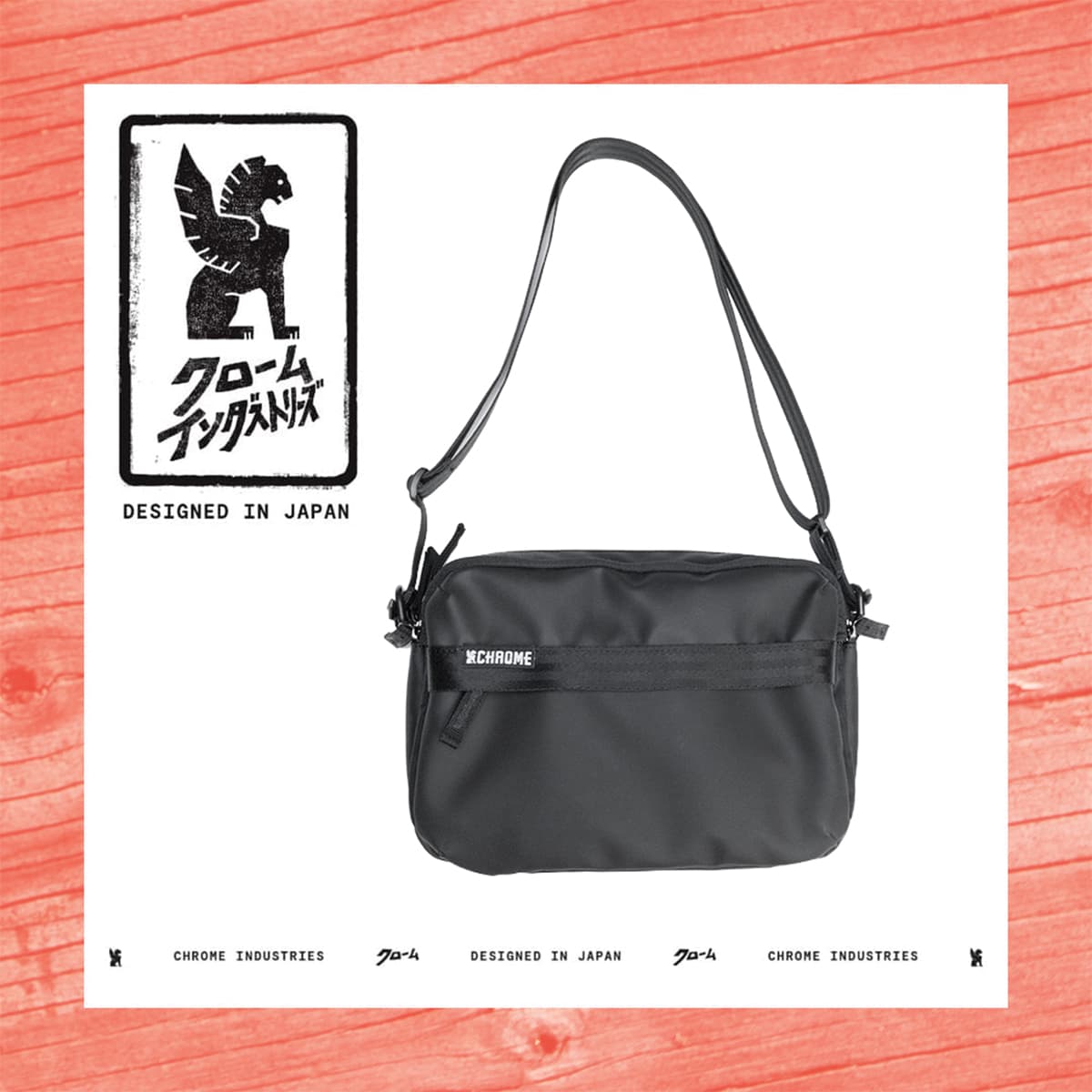 The Pac Pouch 3L designed by our Japanese crew with an orange border