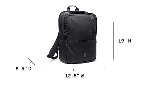 Dimensions of the Hawes Backpack 26L
