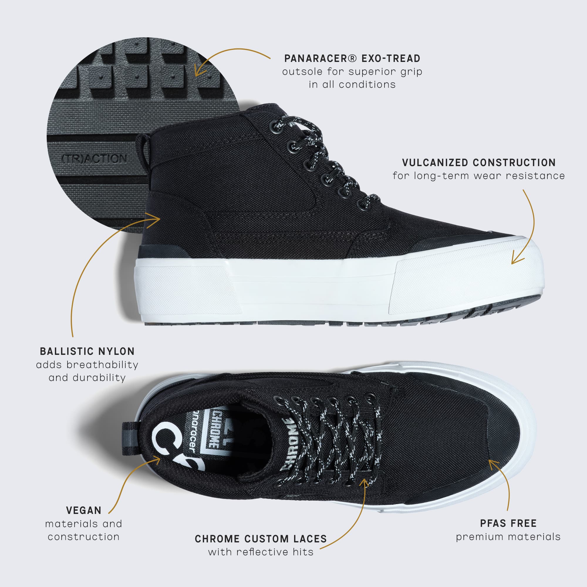 features of the 415 Stacked High Top