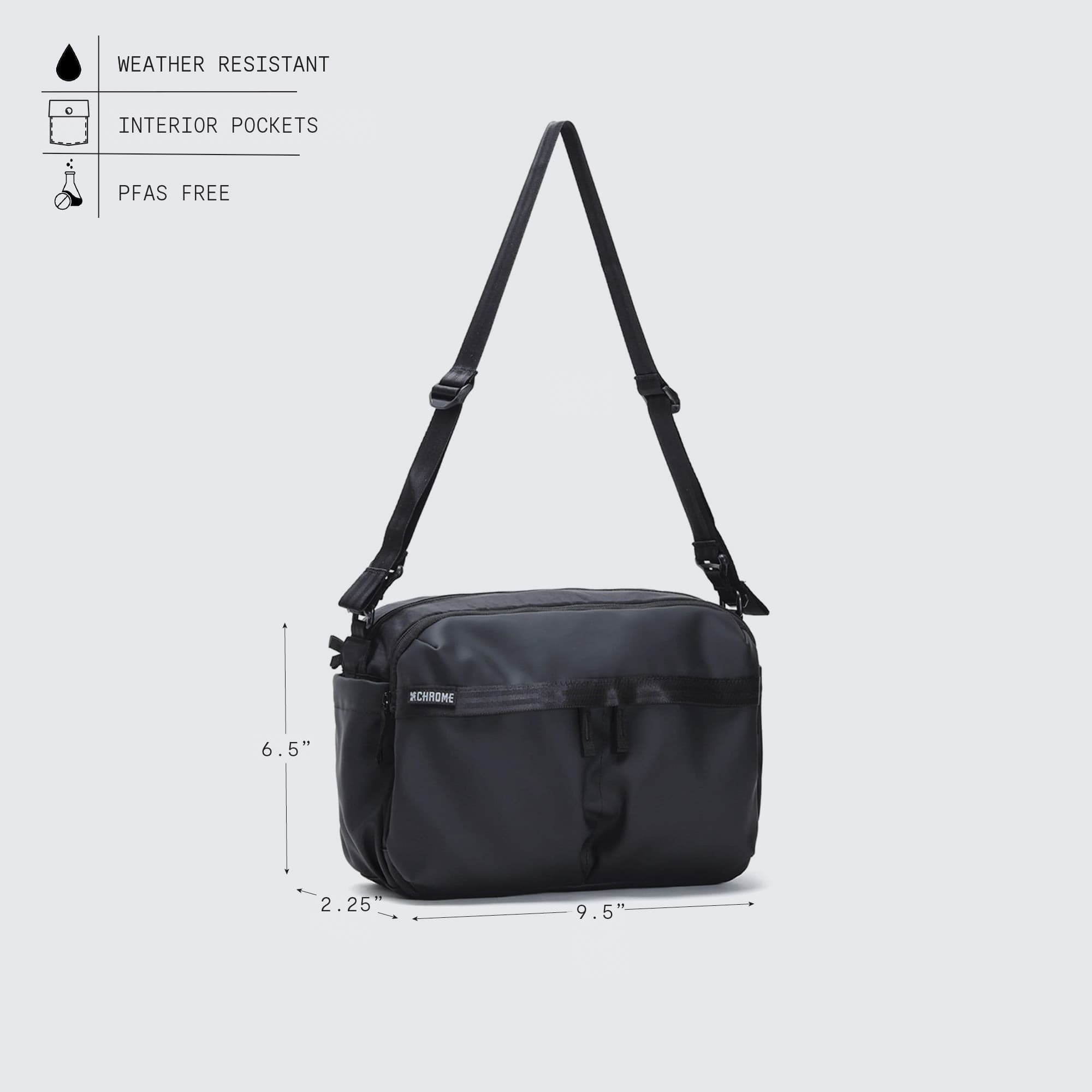 The measurements of the Pac Shoulder Pouch 3L