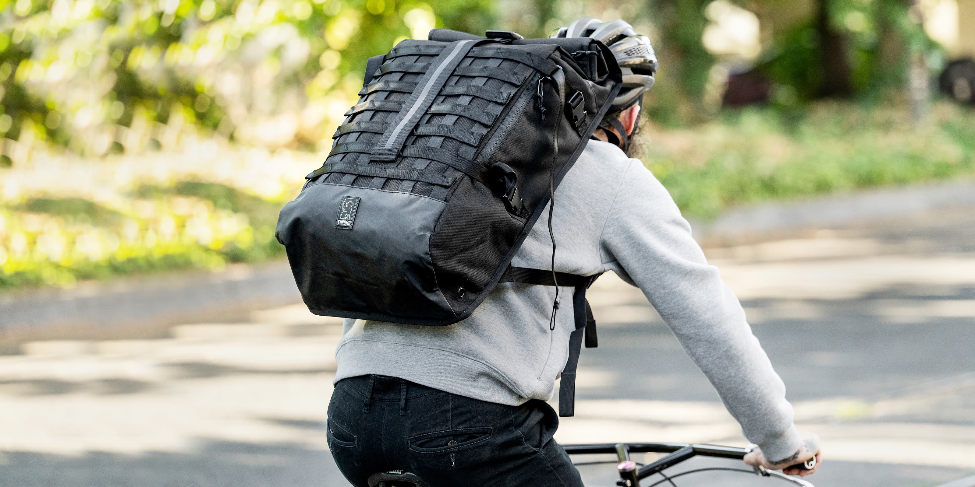 Barrage Freight worn by a man riding a bike desktop size