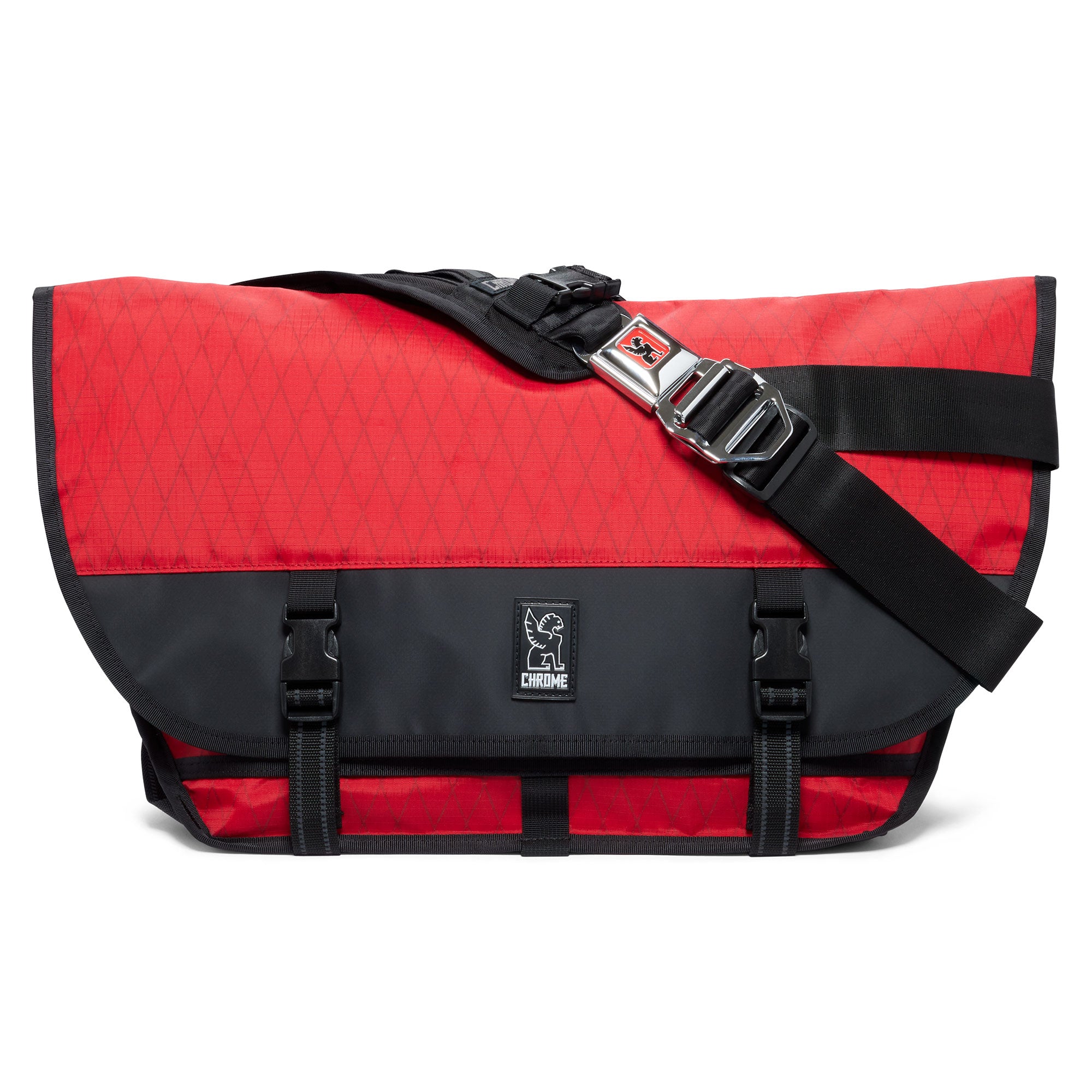 Citizen in Red X fabric front of the bag #color_red x