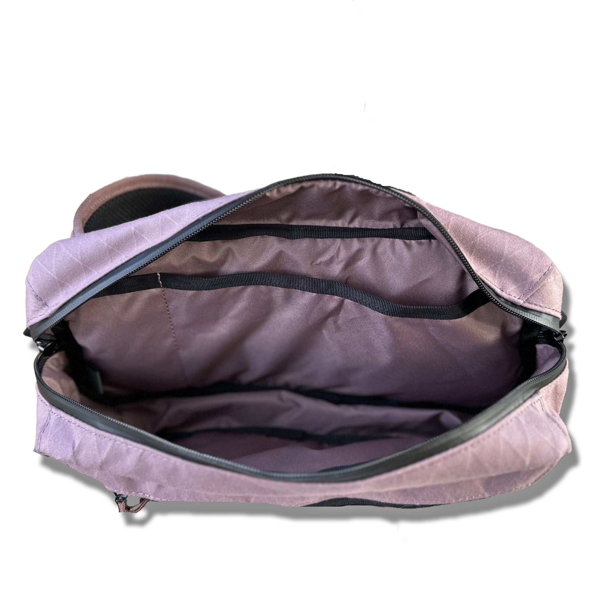 The inside of the Mini Kadet in mauve pink #color_mauve x