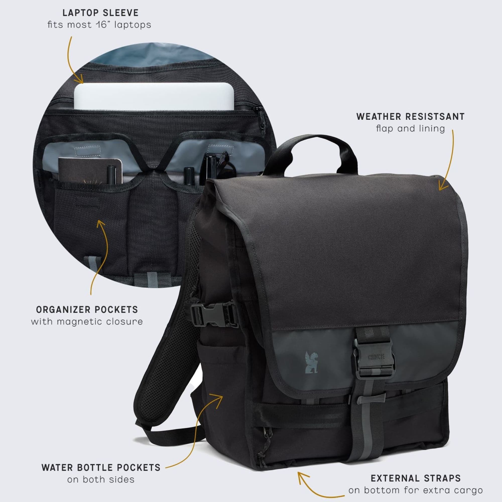 Features for the Warsaw 30L in Coyote X #color_coyote x