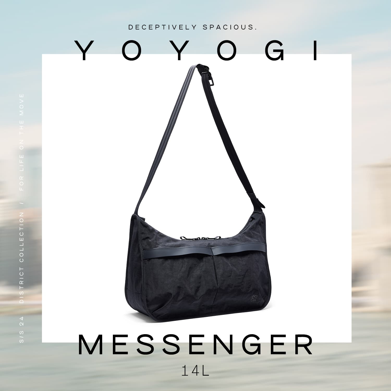 Yoyogi Messenger in black on the district landing page