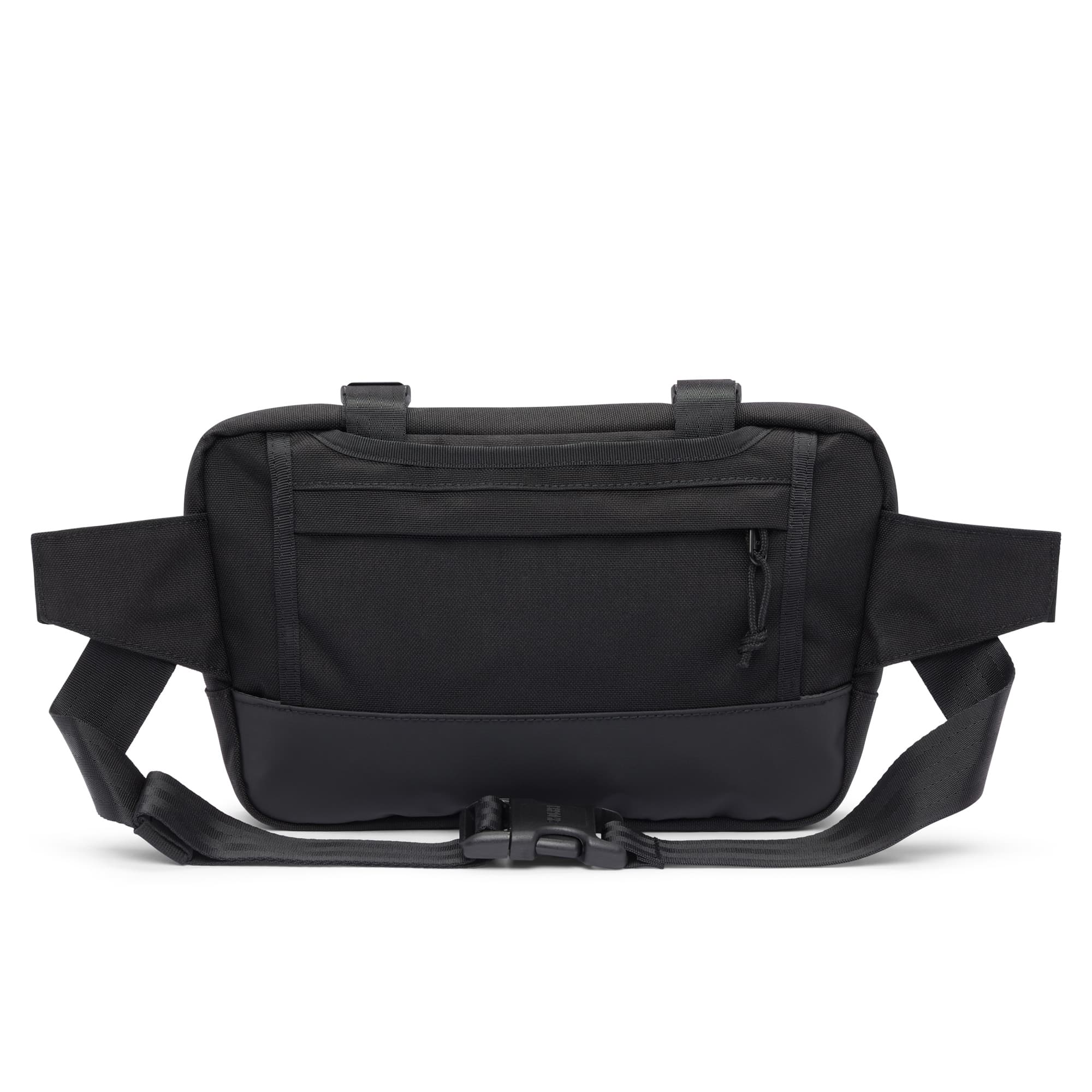 4L frame bag & sling in black, back view #color_black