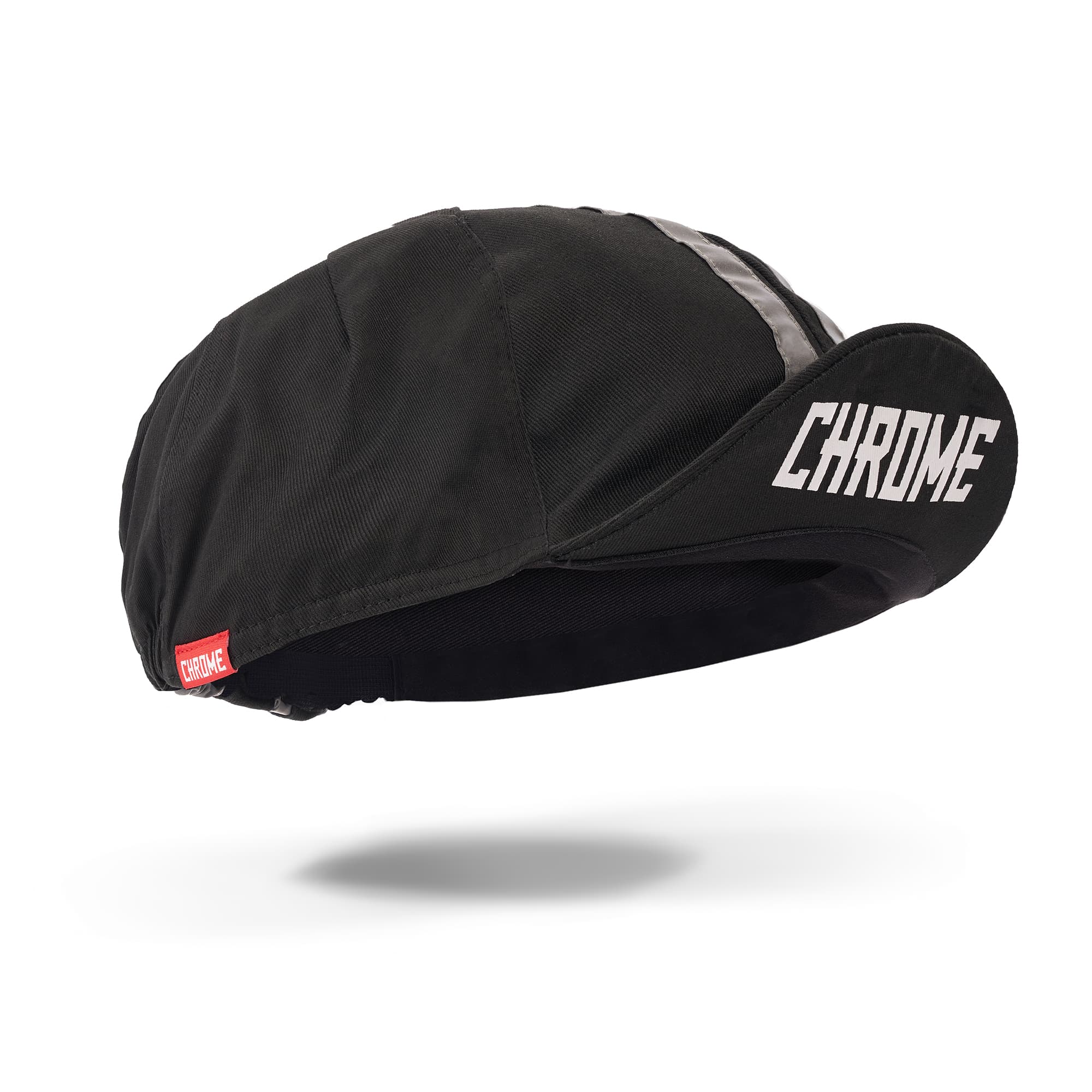 Chrome logo Cycling Cap in black #color_black