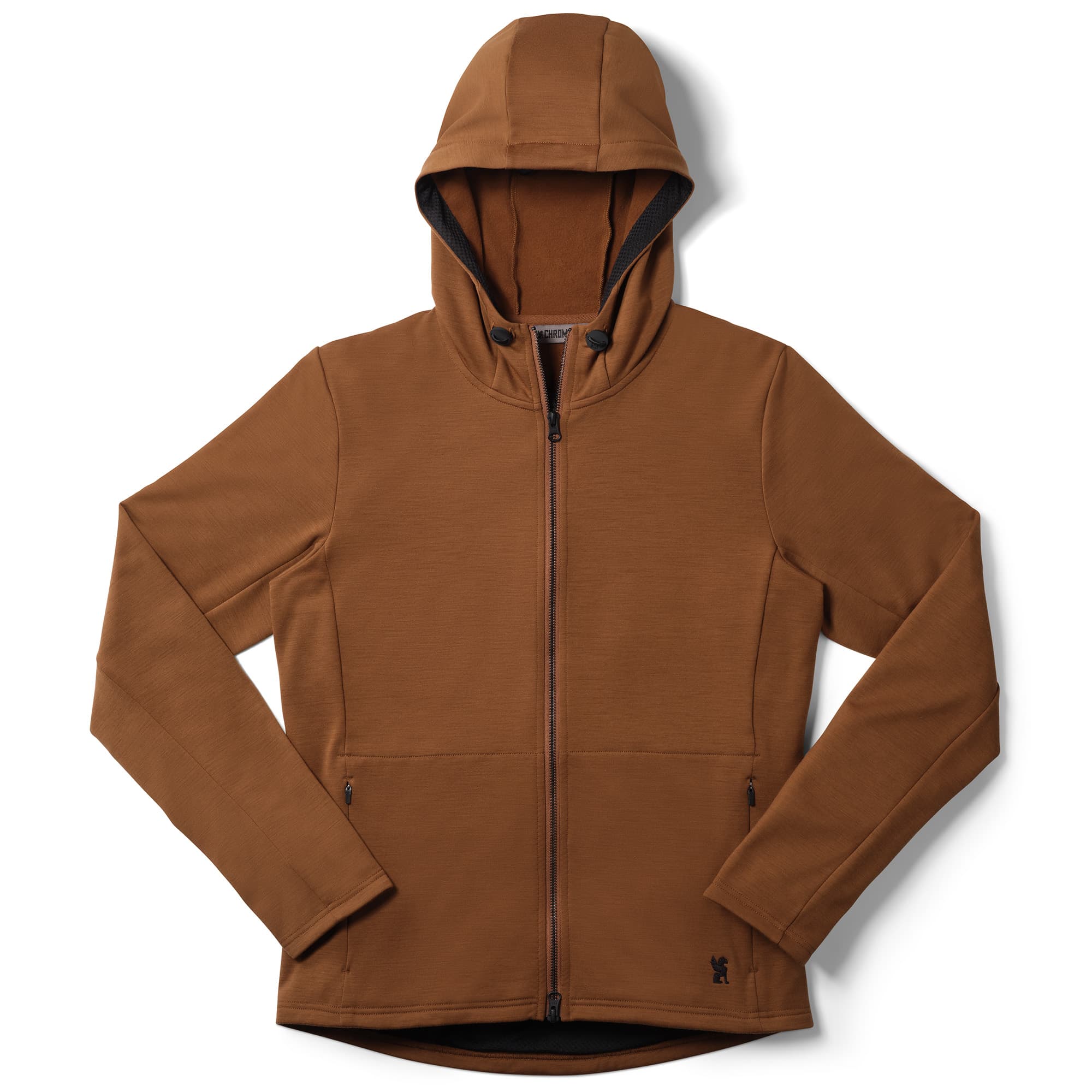 Men's merino blend hoodie in brown #color_monks robe