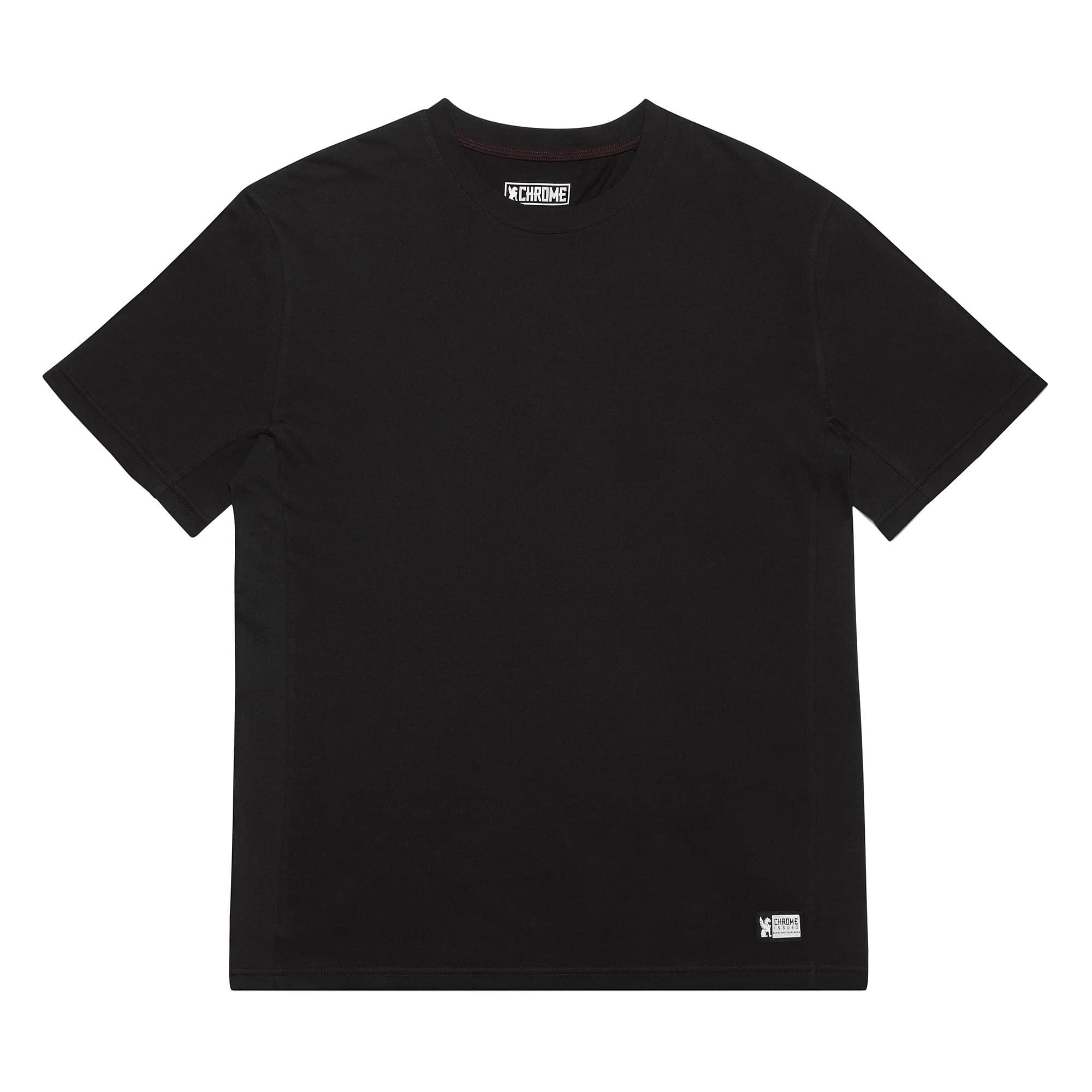 Men's Chrome basics T-shirt short sleeve in black #color_black