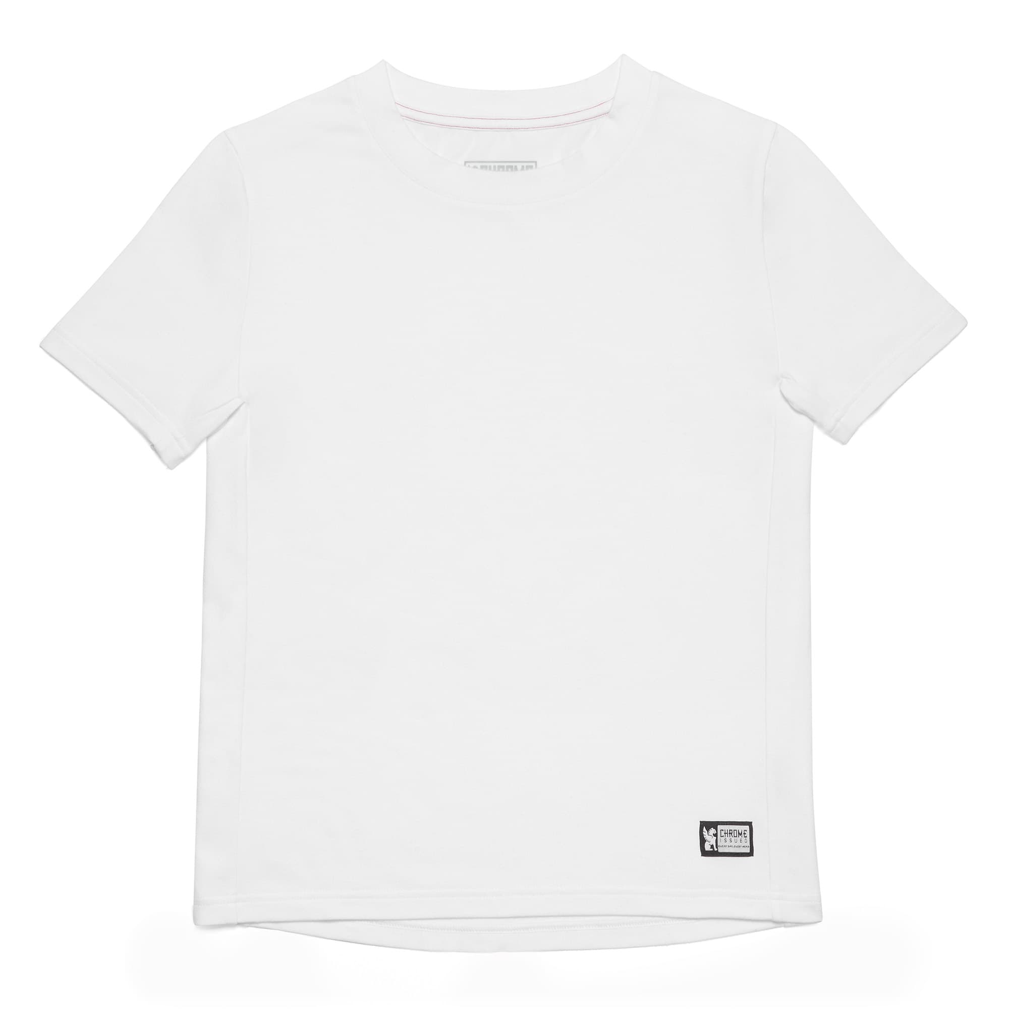 Women's Chrome basic T-Shirt white short sleeve #color_white