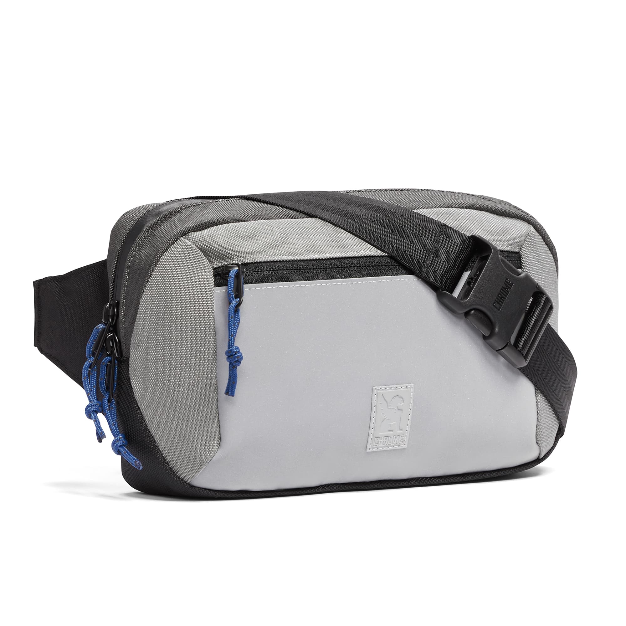 Ziptop Waistpack sling in reflective grey #color_fog