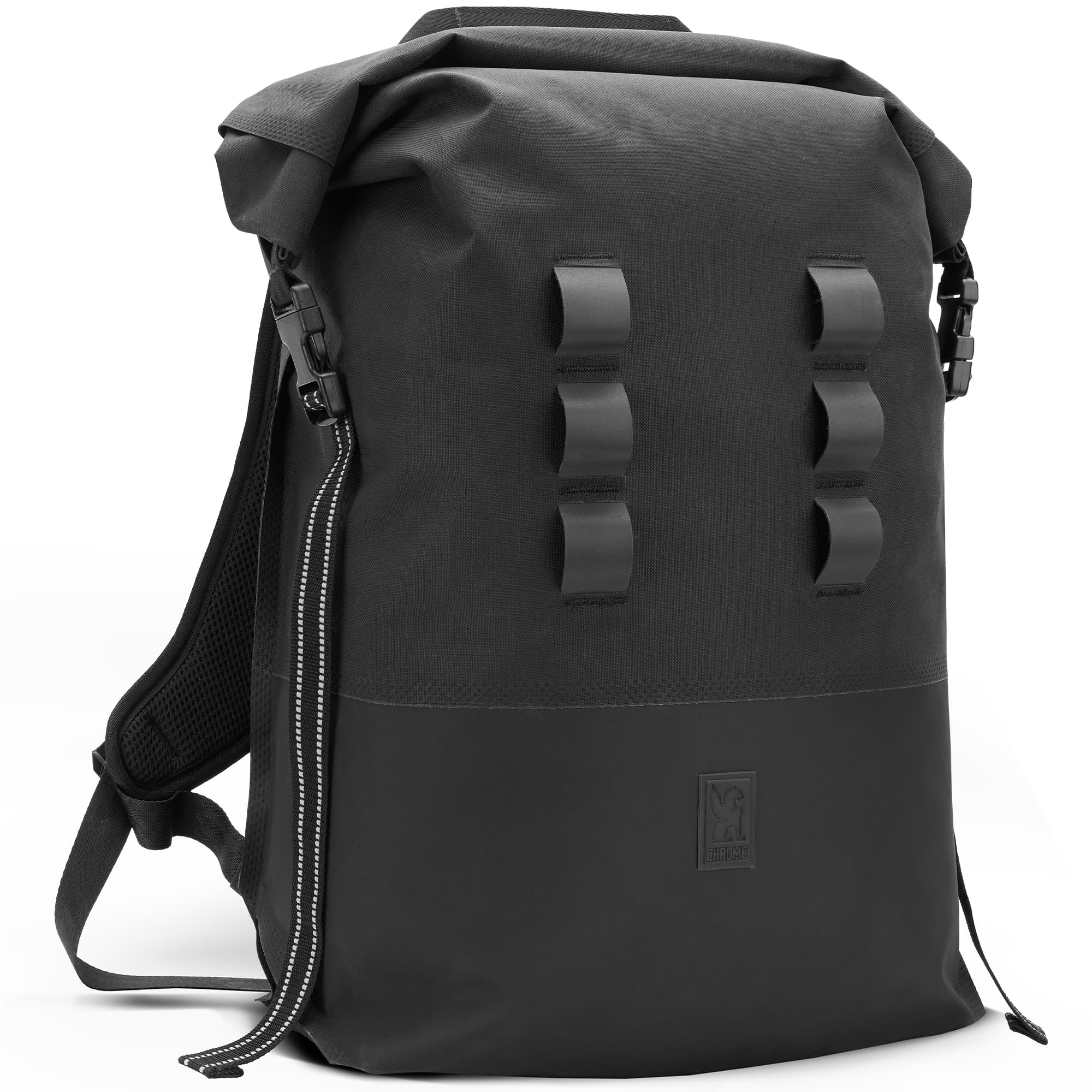 Waterproof 30L rolltop backpack in black #color_black