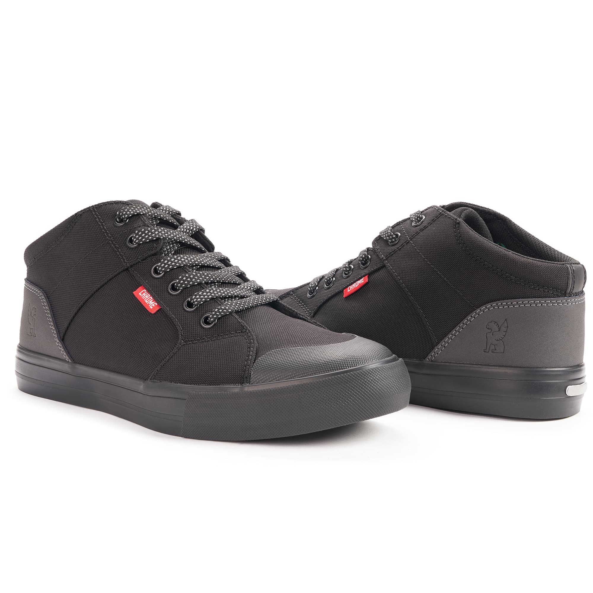 Southside high top sneaker in black side view #color_night