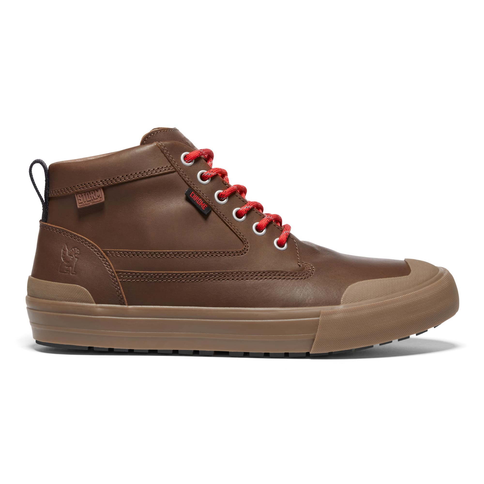 Waterproof leather boot in brown #color_brown