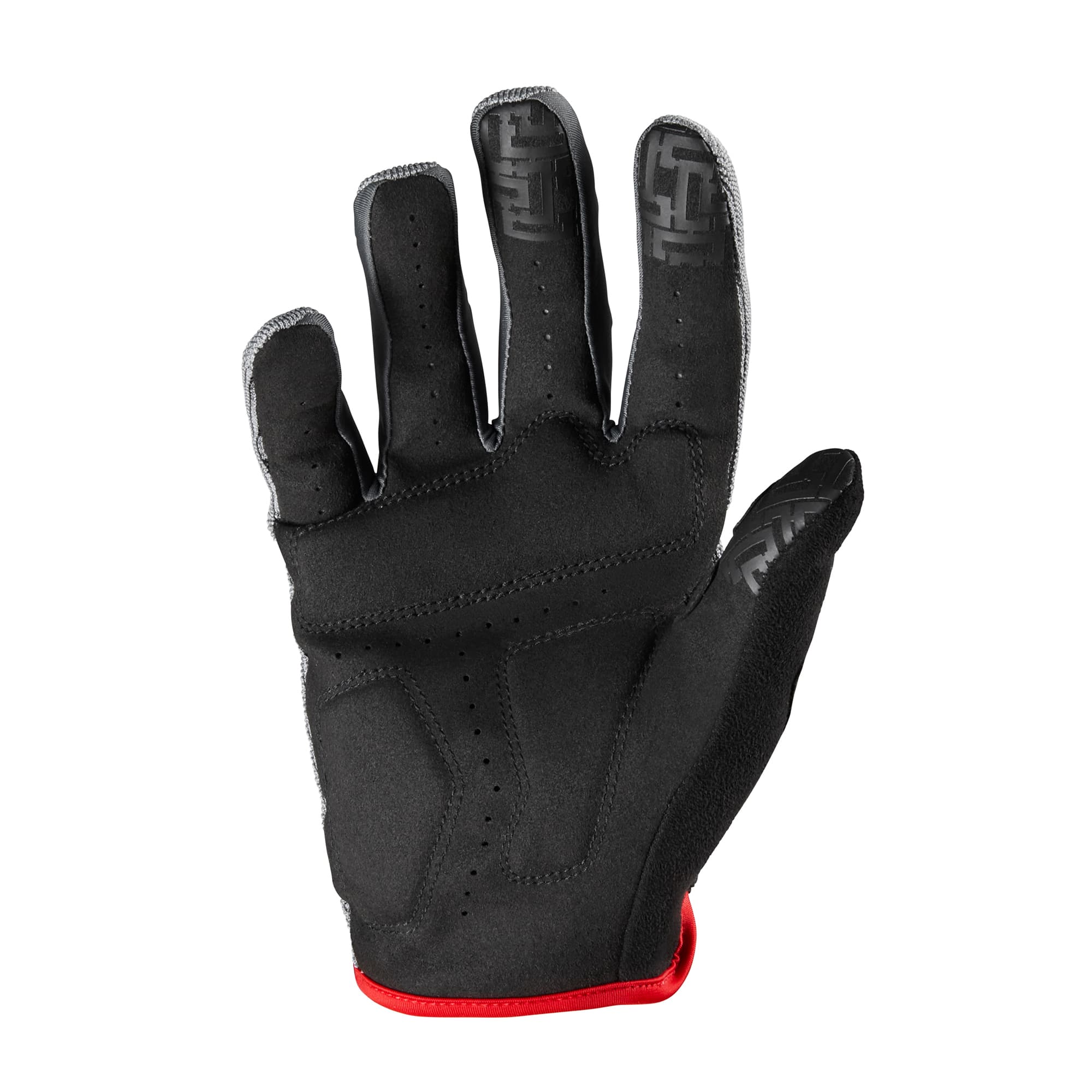 Chrome Cycling Gloves in grey palm detail #color_grey/black